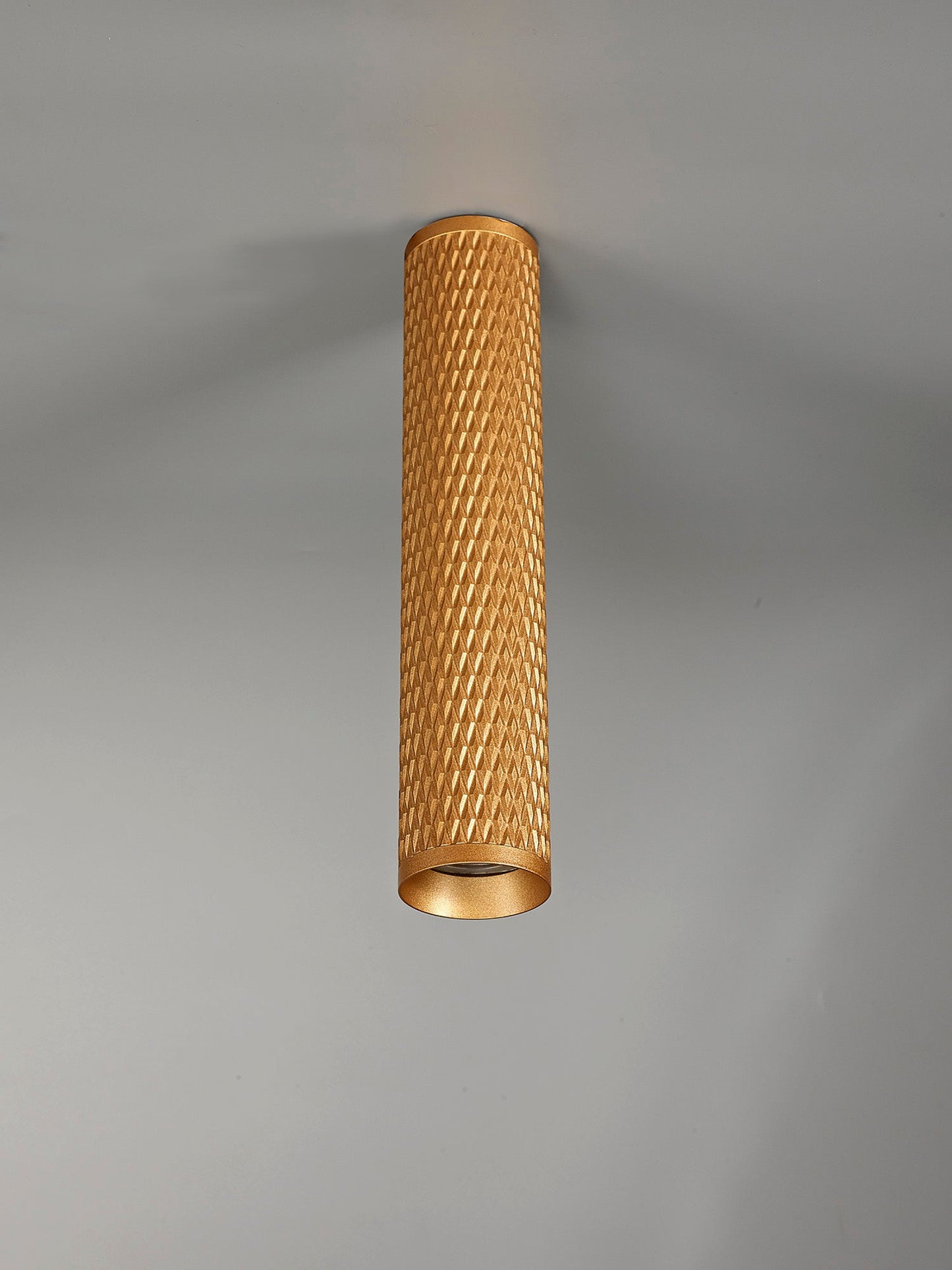 Heyes 30cm Surface Mounted Ceiling Light, 1 x GU10, Champagne Gold