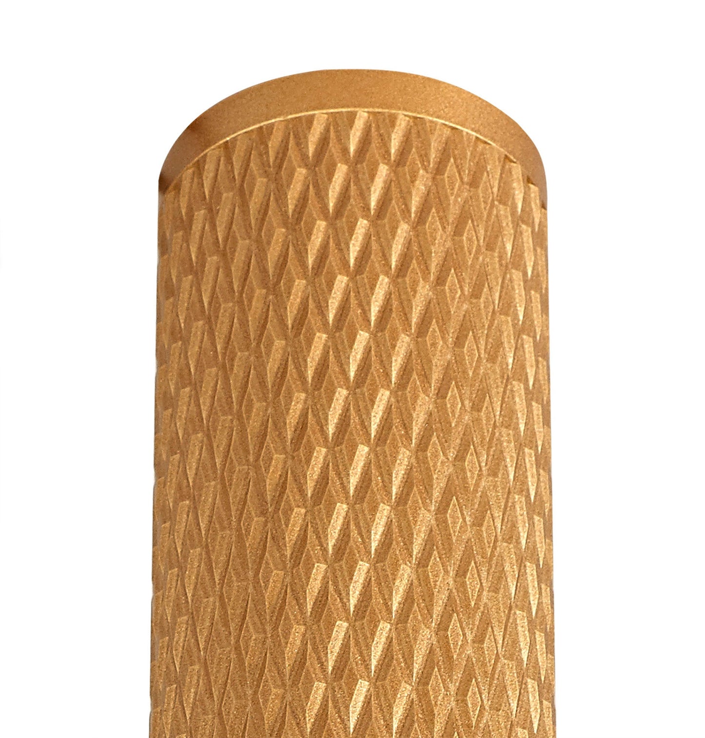 Heyes 1 Light 30cm Surface Mounted Ceiling GU10, Champagne Gold and Acrylic Ring