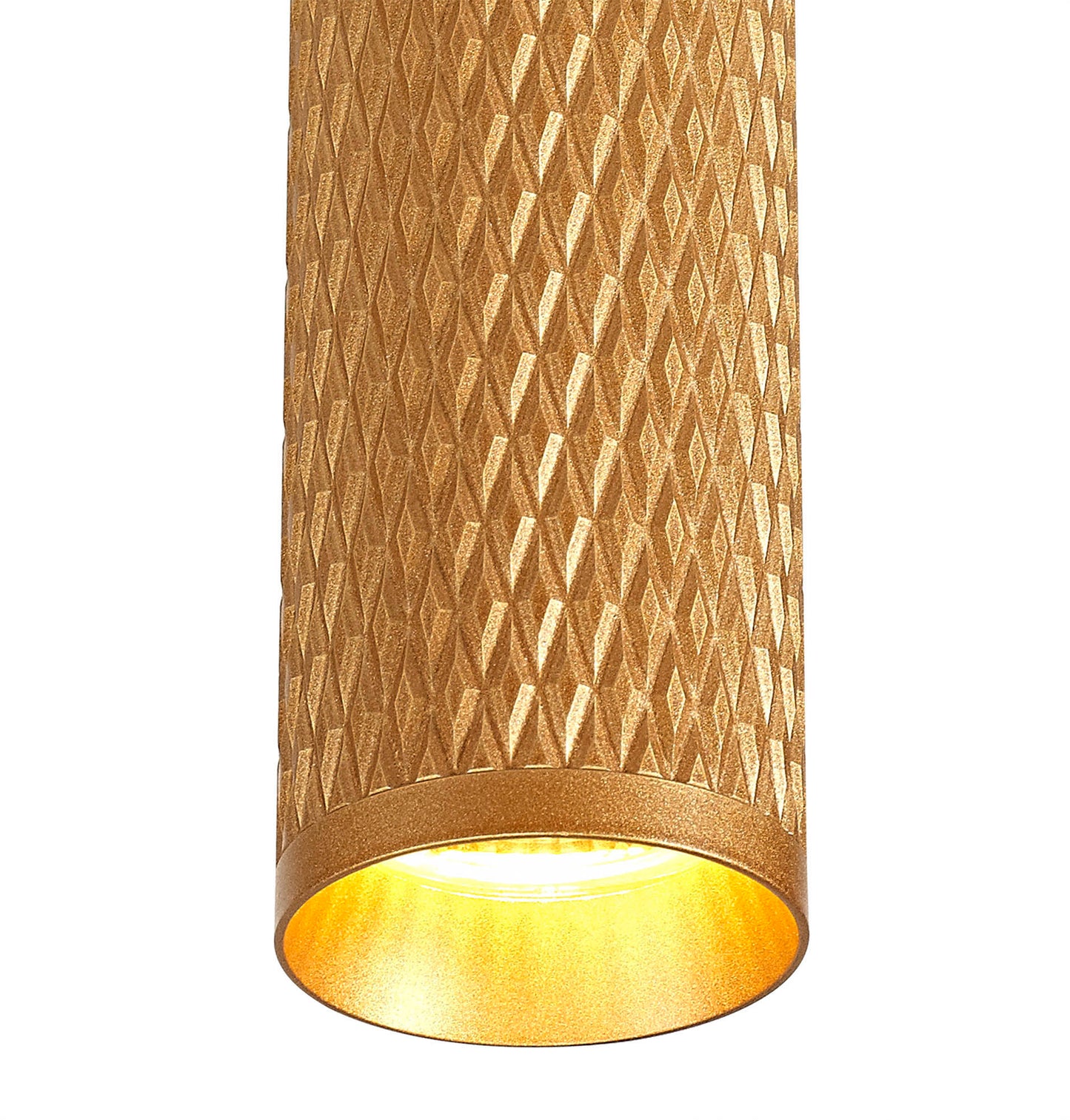 Heyes 30cm Surface Mounted Ceiling Light, 1 x GU10, Champagne Gold
