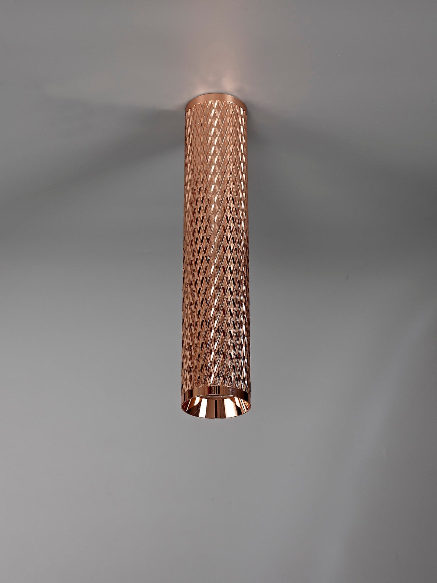 Heyes 30cm Surface Mounted Ceiling Light, 1 x GU10, Rose Gold