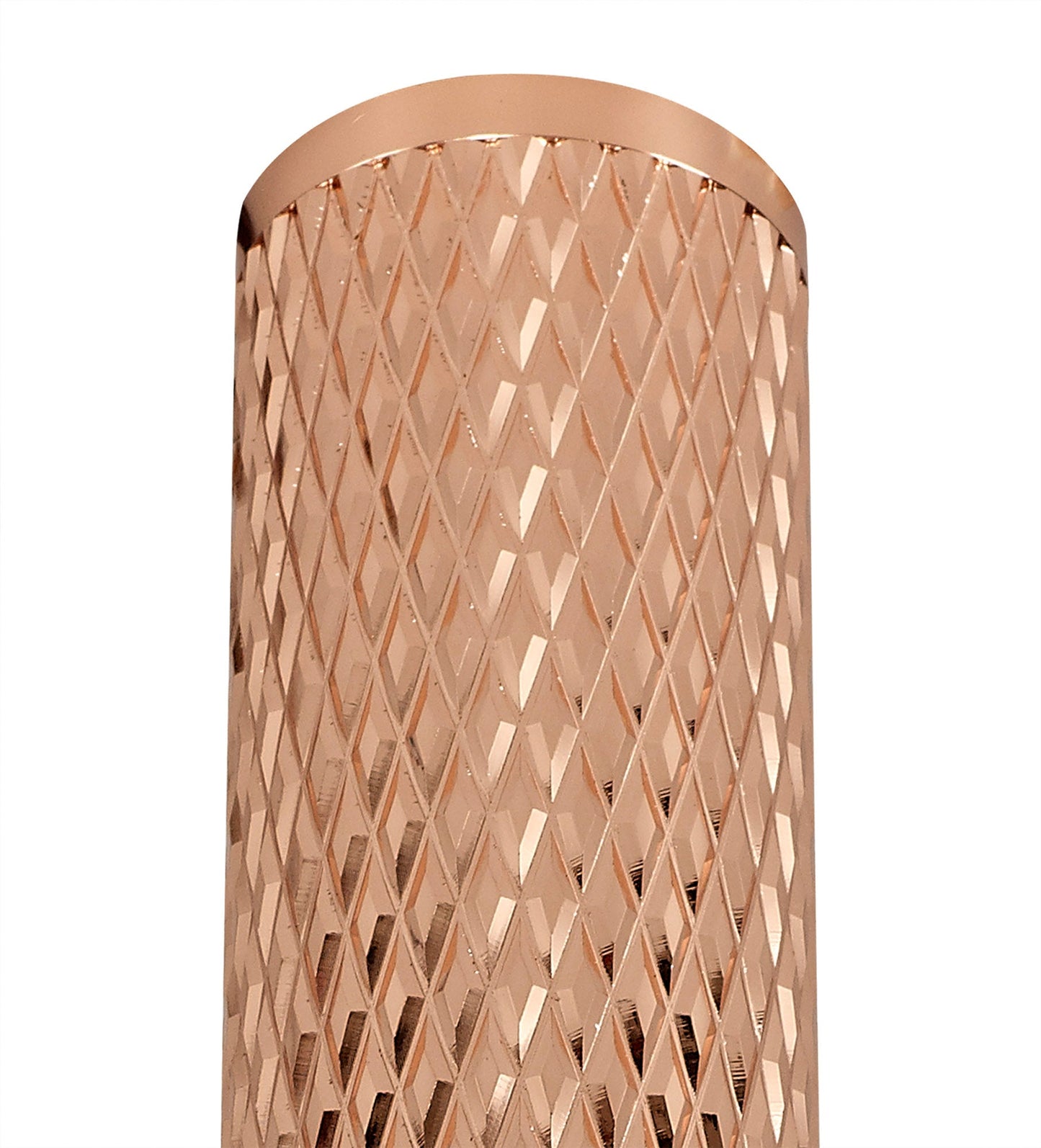 Heyes 1 Light 30cm Surface Mounted Ceiling GU10, Rose Gold and Acrylic Ring
