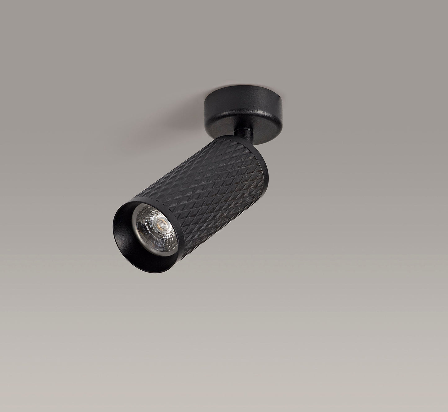 Heyes Surface Mounted Spot Light, 1 x GU10, Sand Black