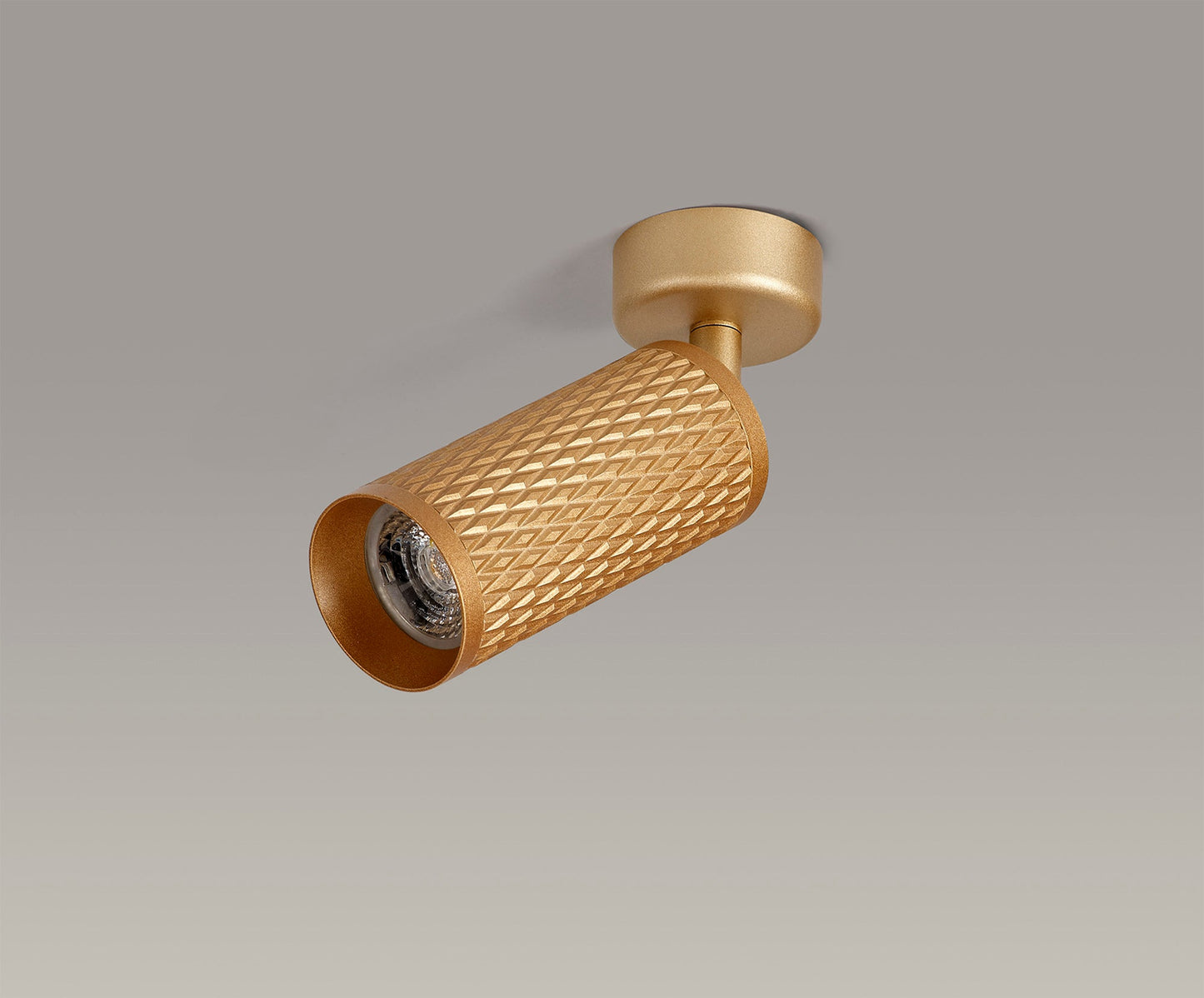 Heyes Surface Mounted Spot Light, 1 x GU10, Champagne Gold