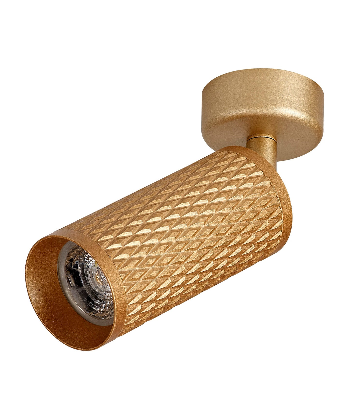 Heyes Surface Mounted Spot Light, 1 x GU10, Champagne Gold