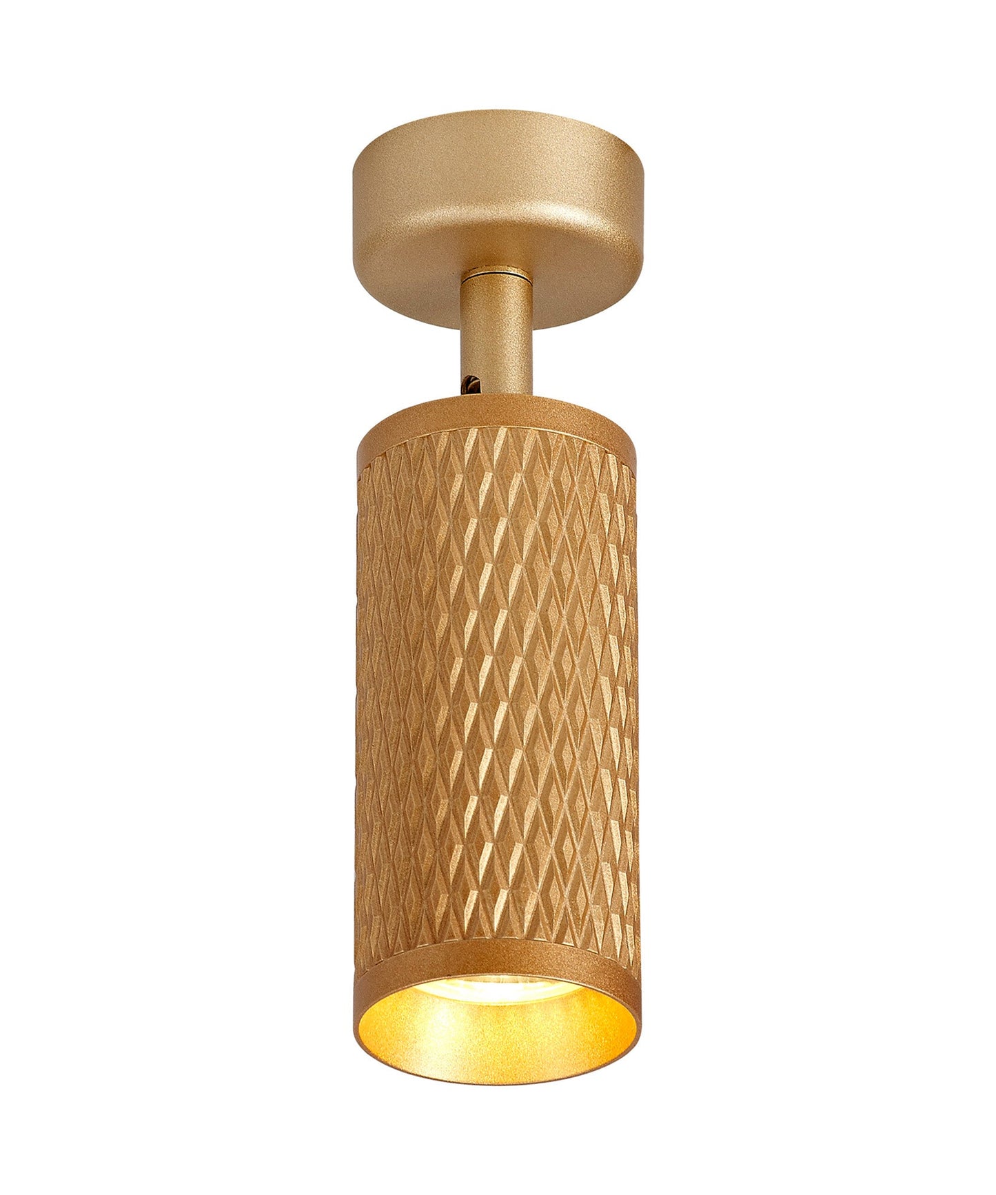 Heyes Surface Mounted Spot Light, 1 x GU10, Champagne Gold