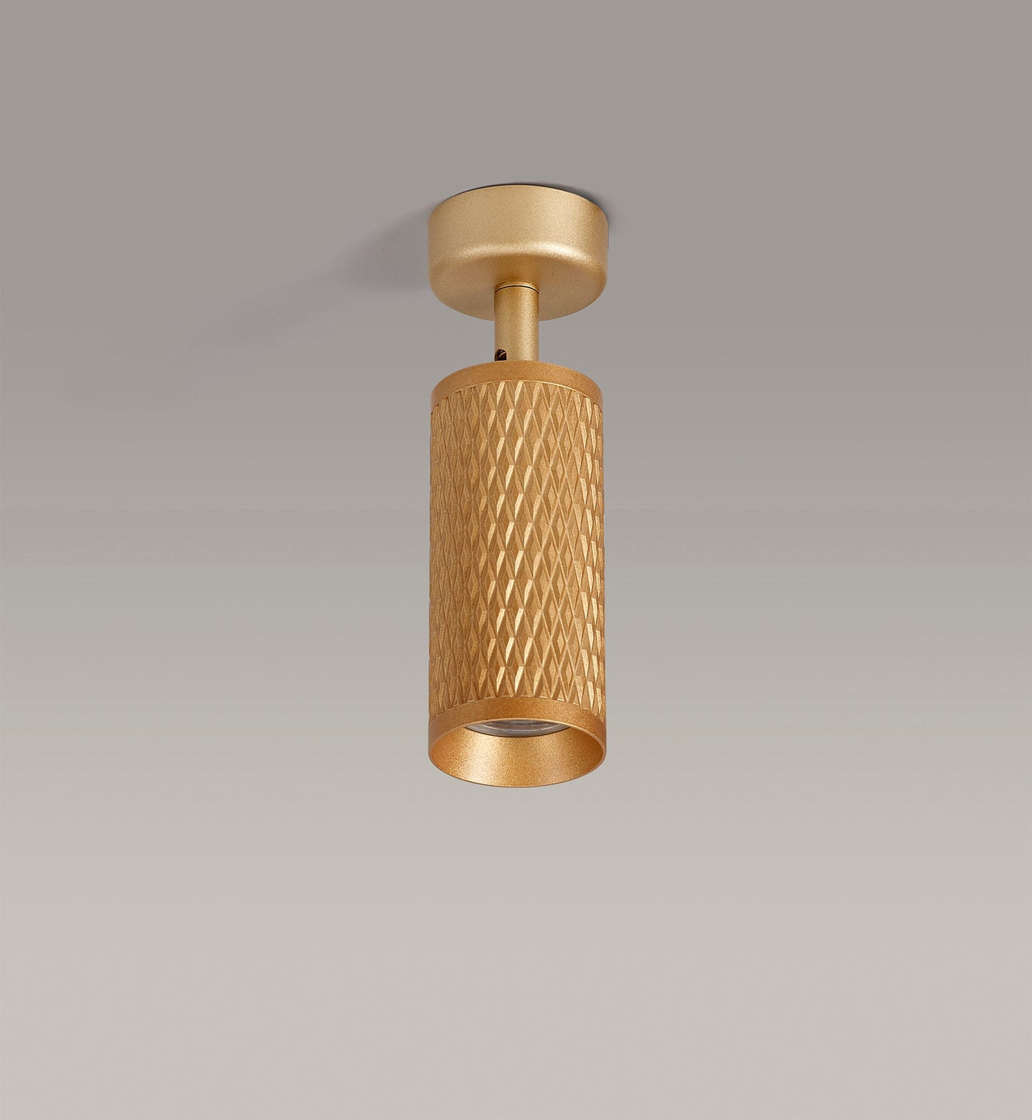 Heyes Surface Mounted Spot Light, 1 x GU10, Champagne Gold