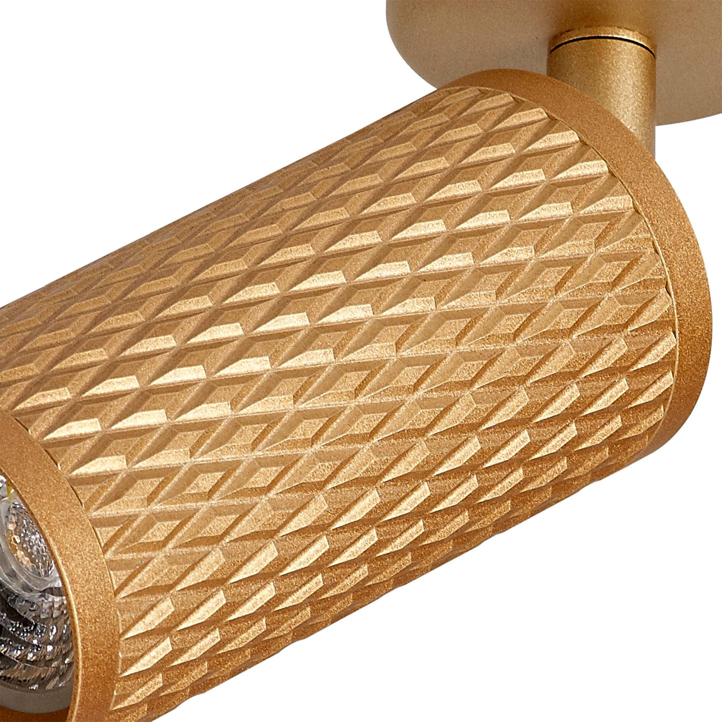 Heyes Surface Mounted Spot Light, 1 x GU10, Champagne Gold