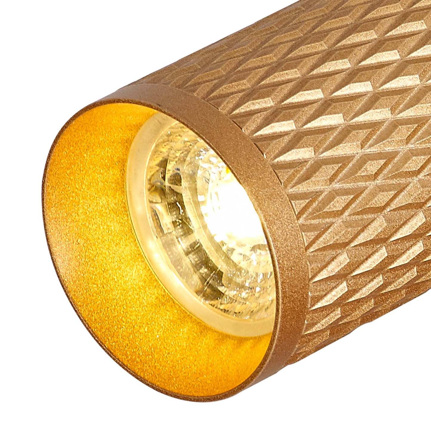 Heyes Surface Mounted Spot Light, 1 x GU10, Champagne Gold