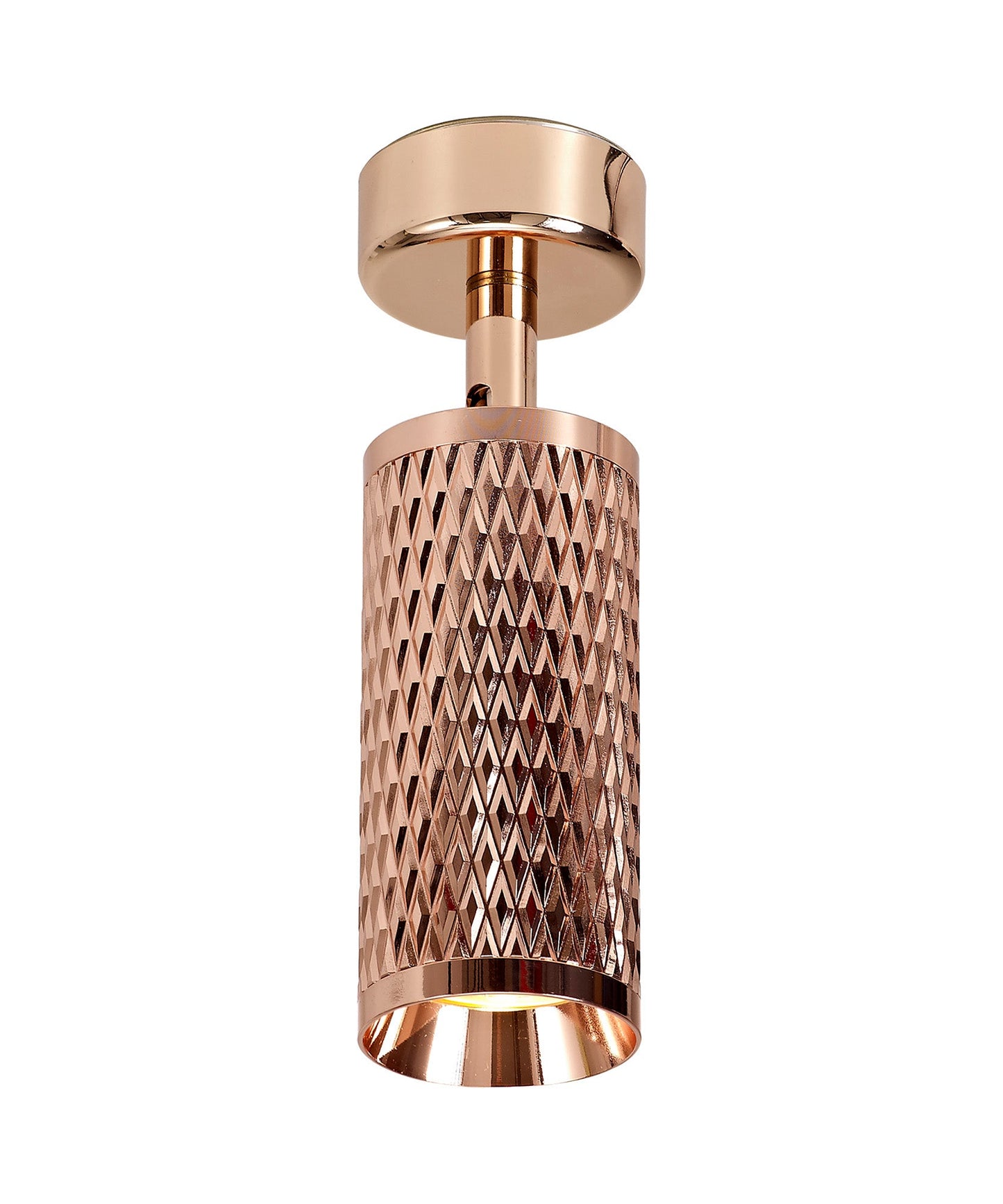 Heyes Surface Mounted Spot Light, 1 x GU10, Rose Gold