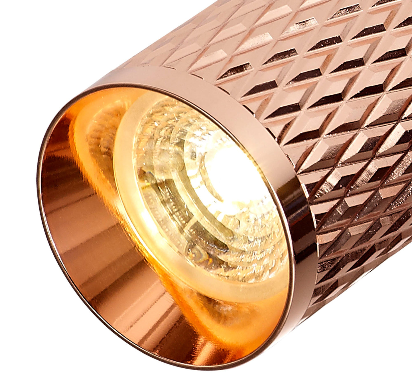 Heyes Surface Mounted Spot Light, 1 x GU10, Rose Gold