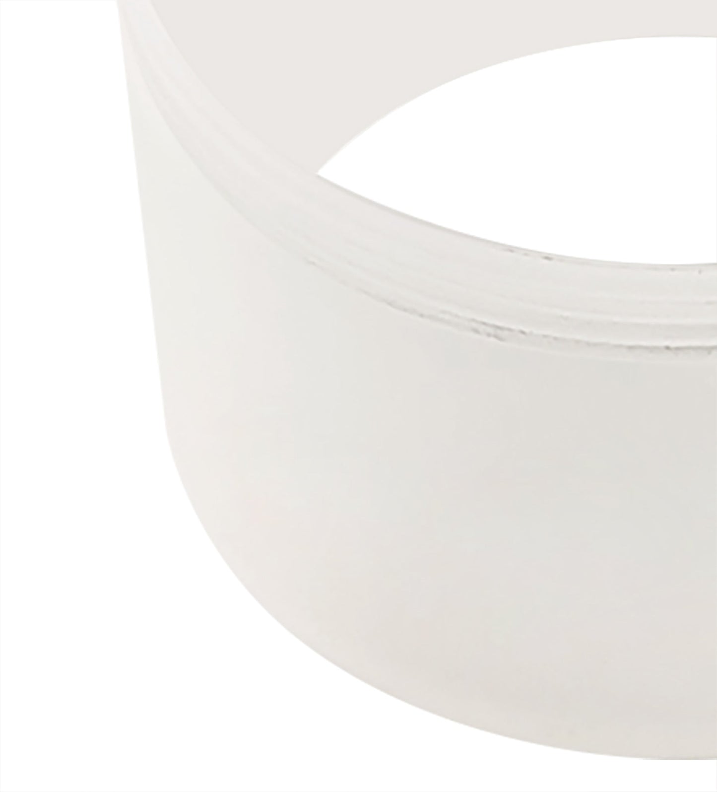 Heyes 2cm Face Ring Accessory, Frosted Acrylic