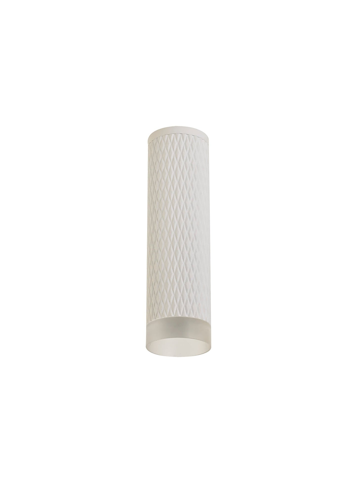 Heyes 1 Light 20cm Surface Mounted Ceiling GU10, Sand White and Acrylic Ring