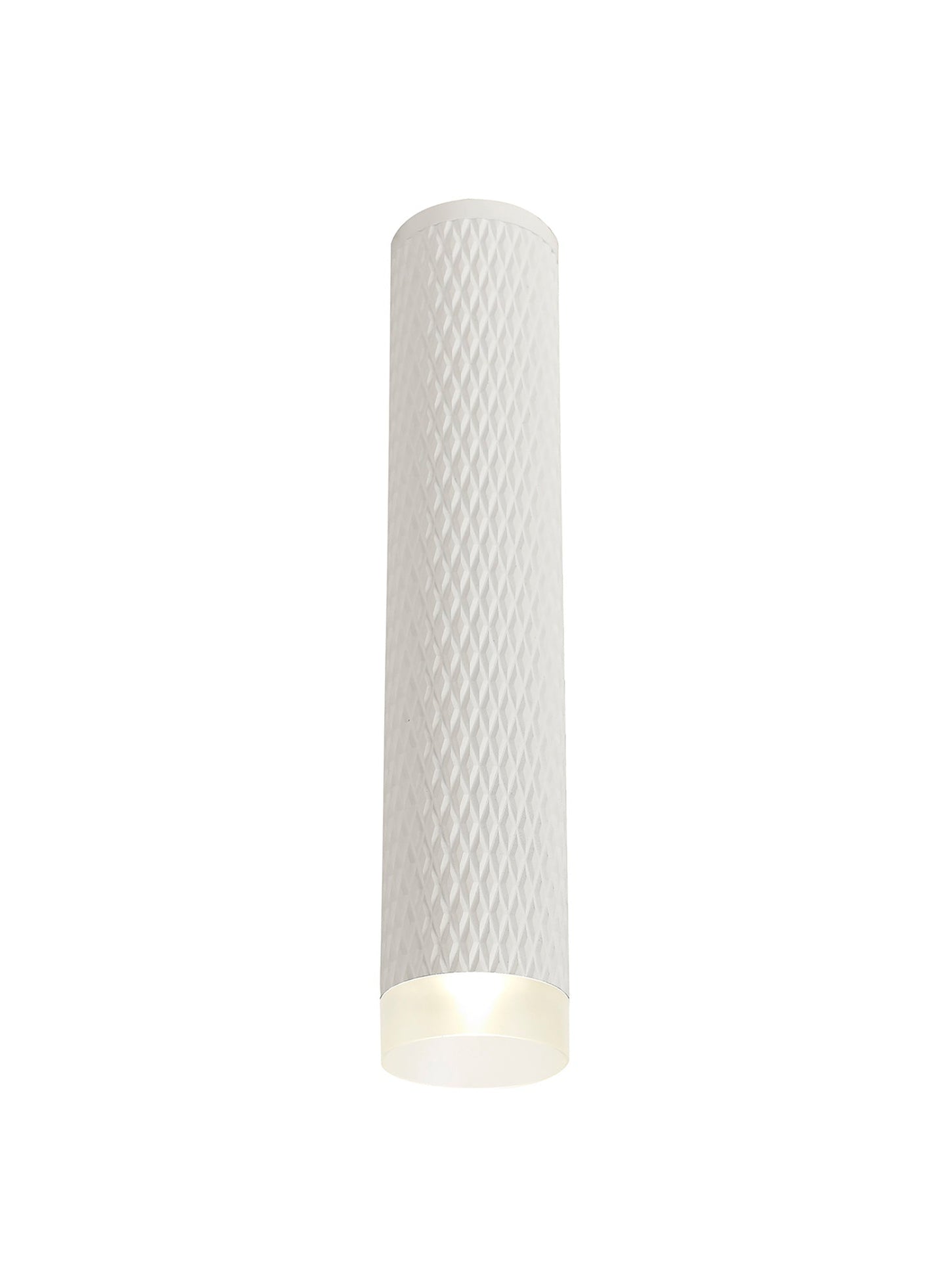 Heyes 1 Light 30cm Surface Mounted Ceiling GU10, Sand White and Acrylic Ring