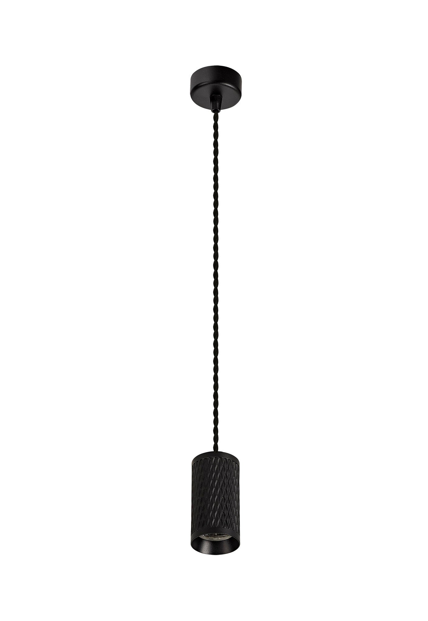 Heyes 1 Light 11cm Pendant Light GU10, Sand Black