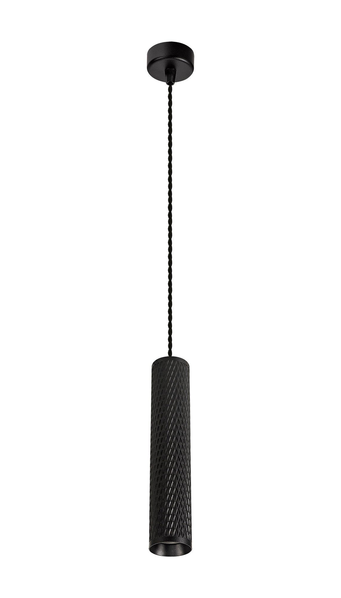 Heyes 1 Light 30cm Pendant Light GU10, Sand Black