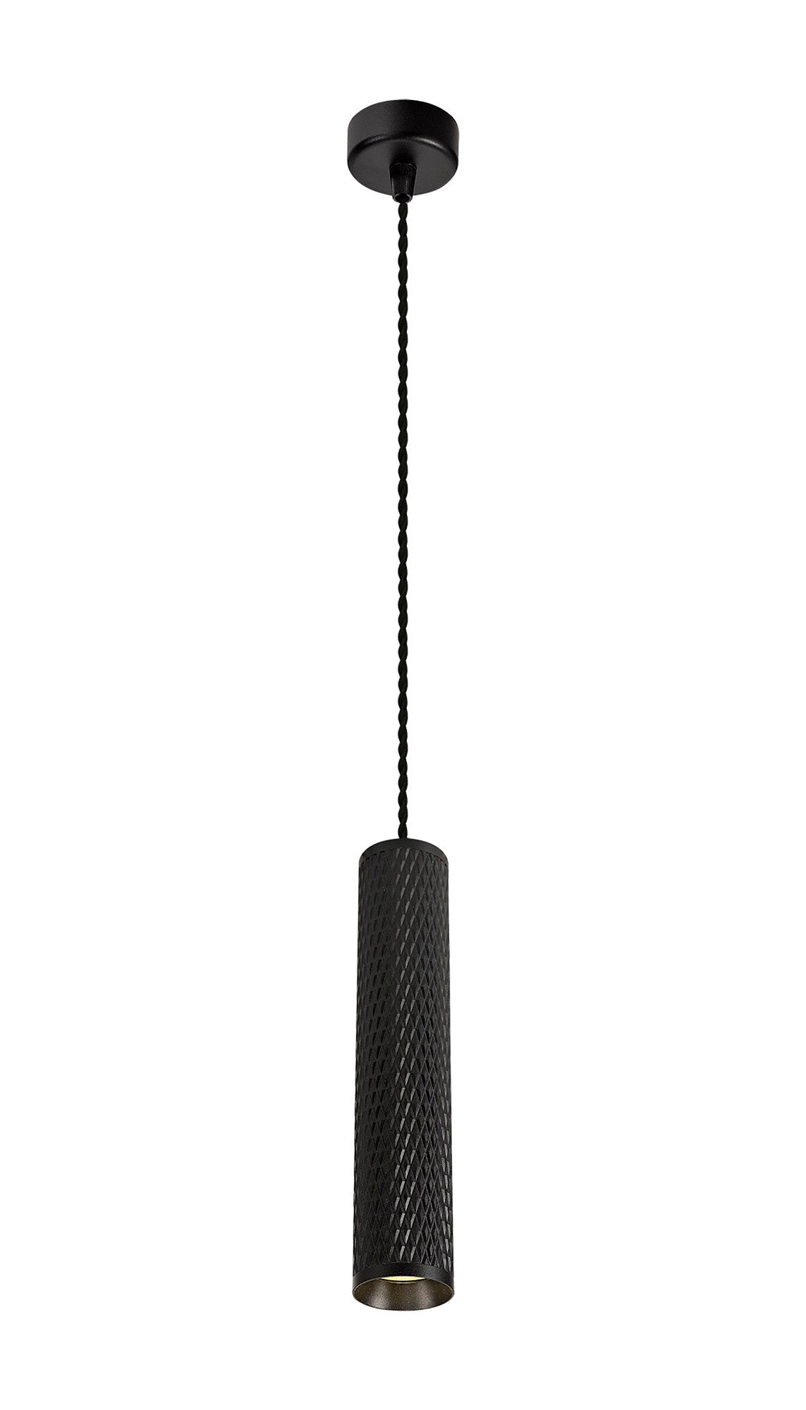 Heyes 1 Light 30cm Pendant Light GU10, Sand Black