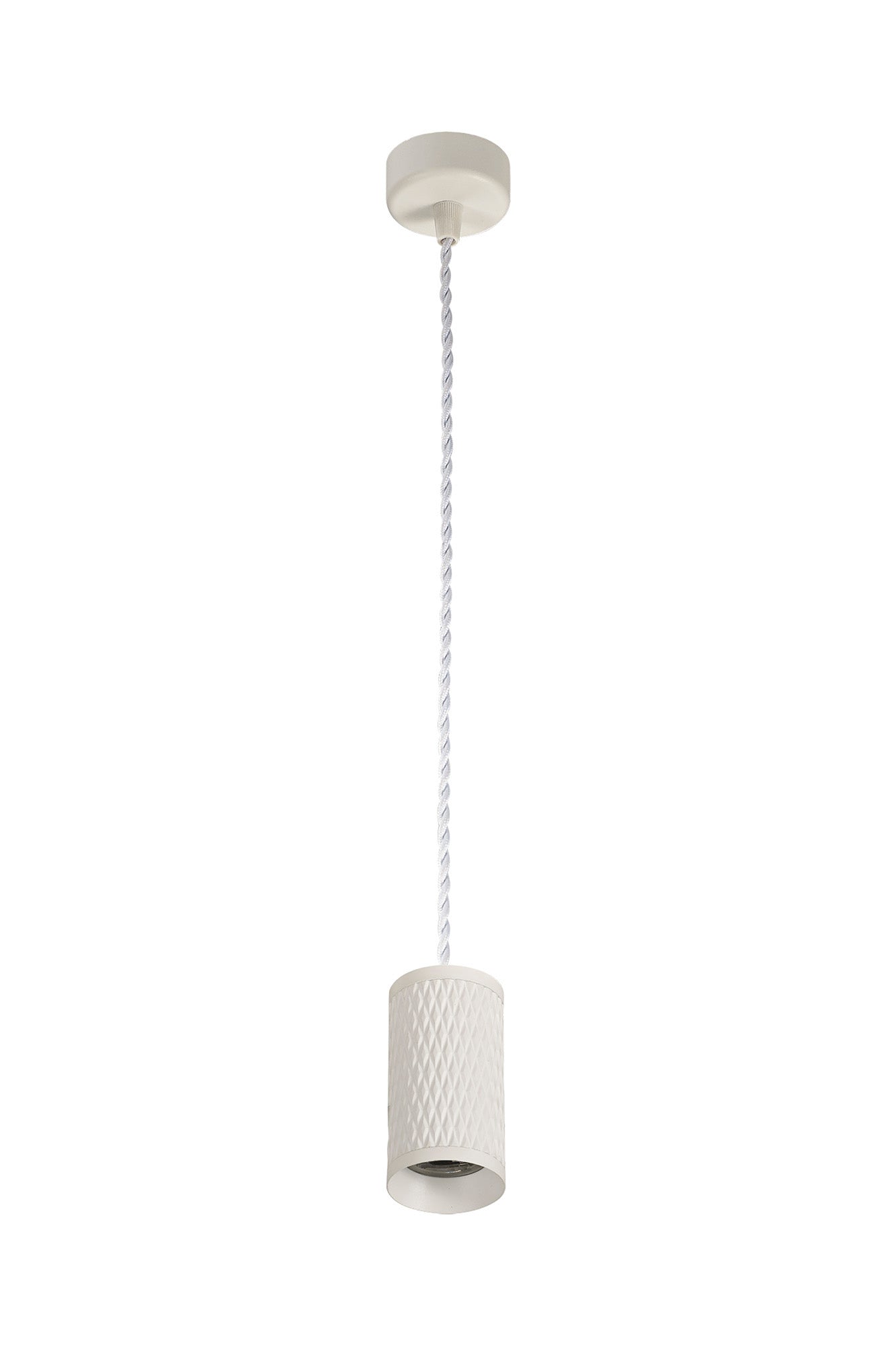 Heyes 1 Light 11cm Pendant Light GU10, Sand White