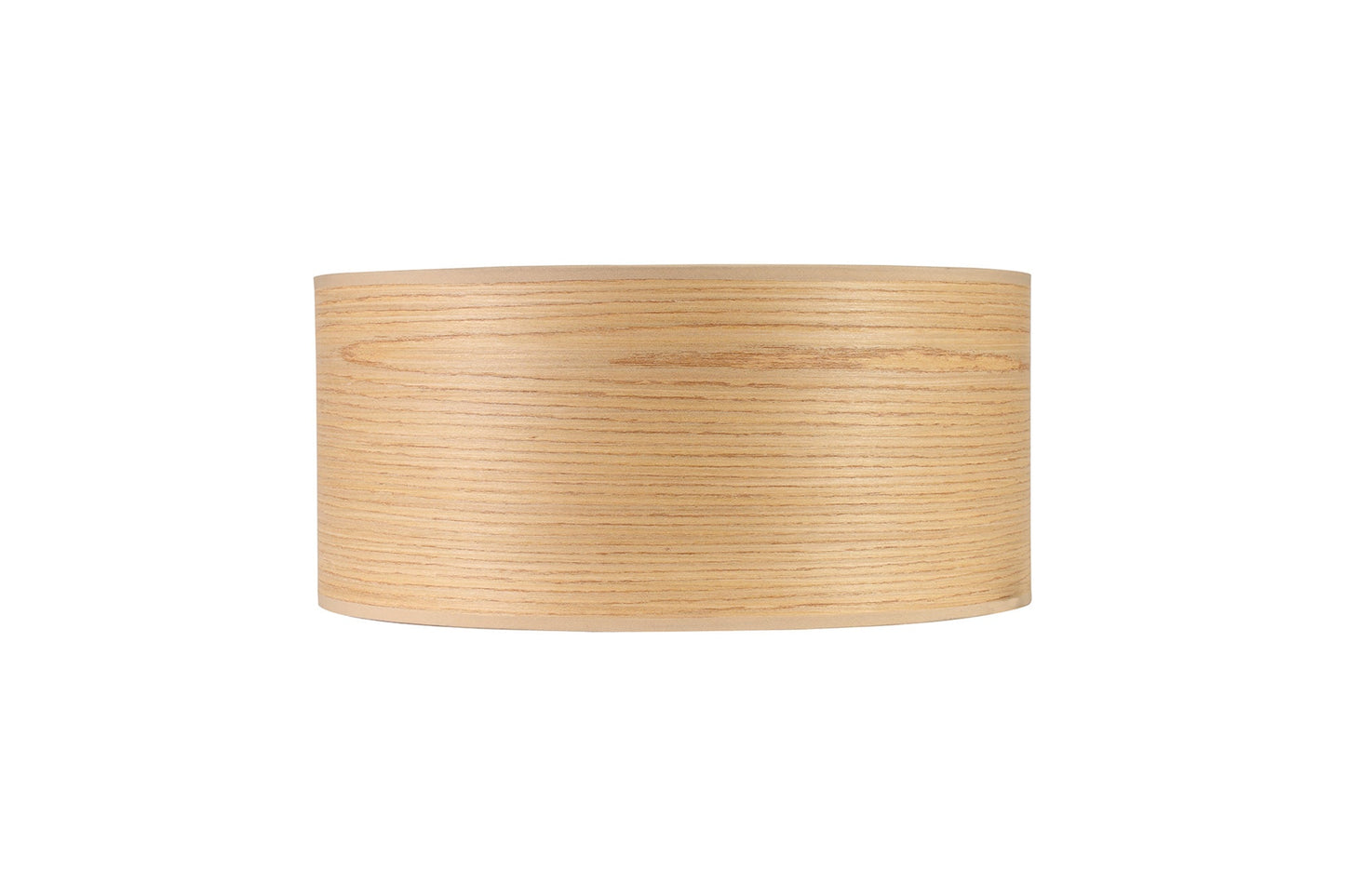 Hobcroft Round, 395 x 180mm Wood Effect Shade, Light Oak and White Laminate