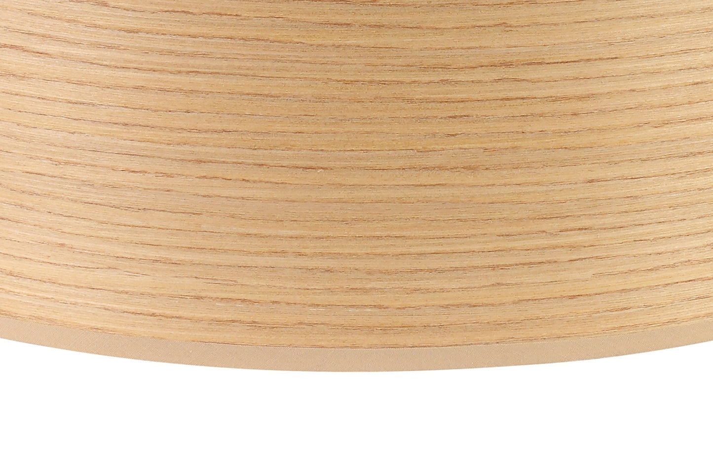 Hobcroft Round, 395 x 180mm Wood Effect Shade, Light Oak and White Laminate
