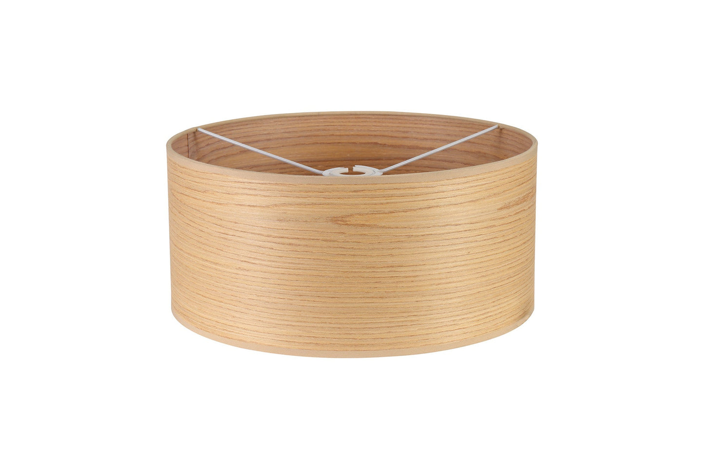 Hobcroft Round, 395 x 180mm Wood Effect Shade, Light Oak and White Laminate