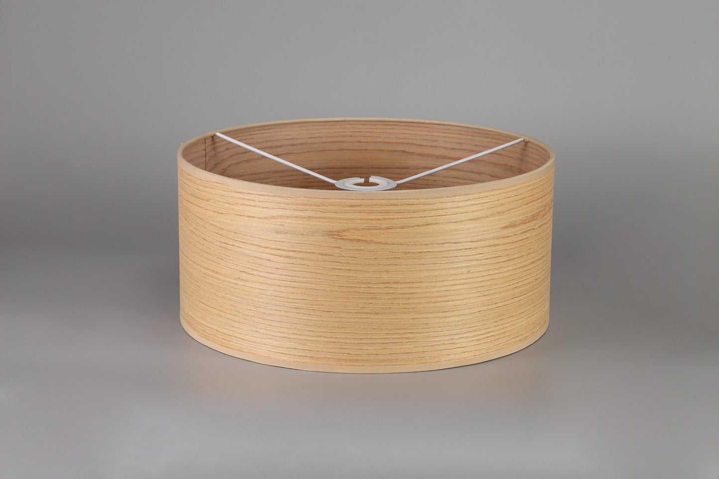 Hobcroft Round, 395 x 180mm Wood Effect Shade, Light Oak and White Laminate