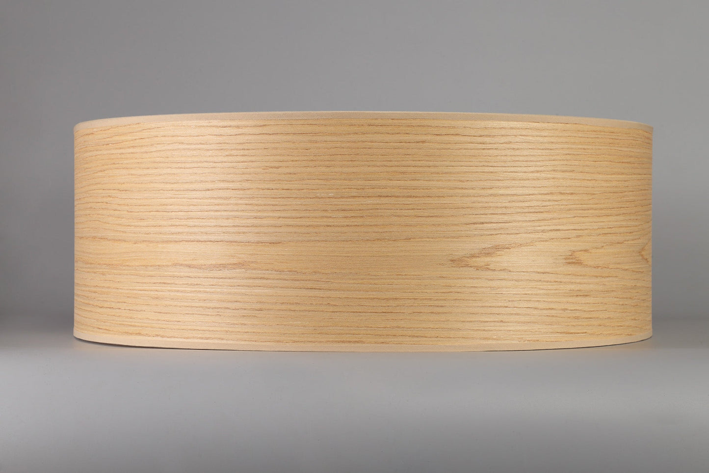 Hobcroft Round, 600 x 210mm Wood Effect Shade, Light Oak and White Laminate