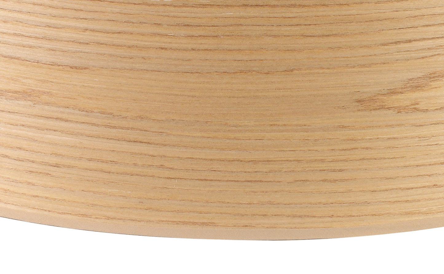 Hobcroft Round, 600 x 210mm Wood Effect Shade, Light Oak and White Laminate