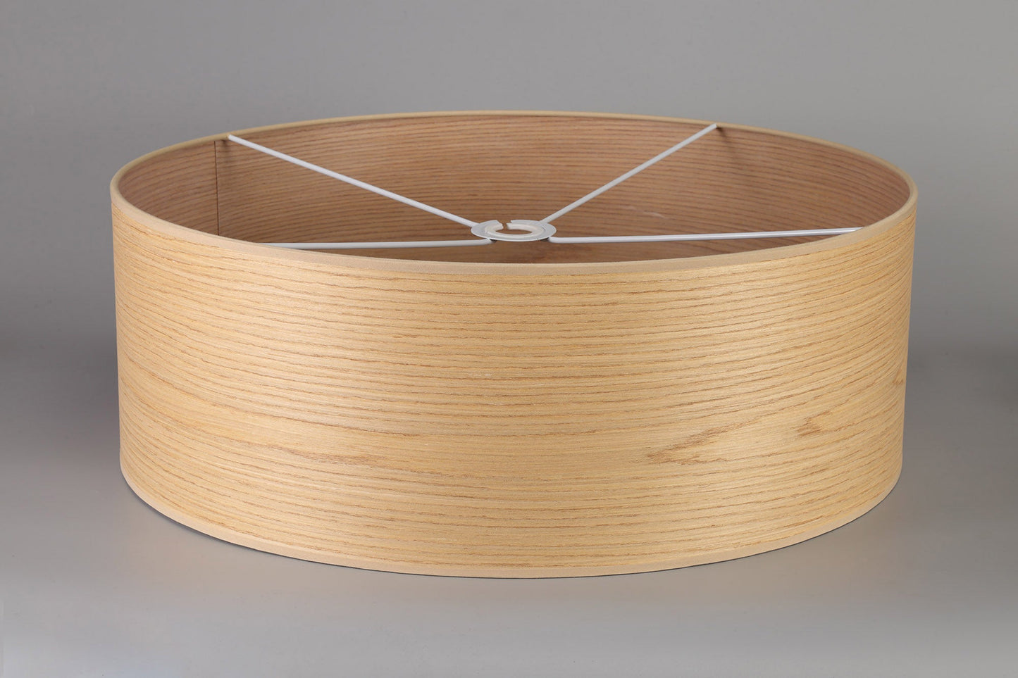 Hobcroft Round, 600 x 210mm Wood Effect Shade, Light Oak and White Laminate