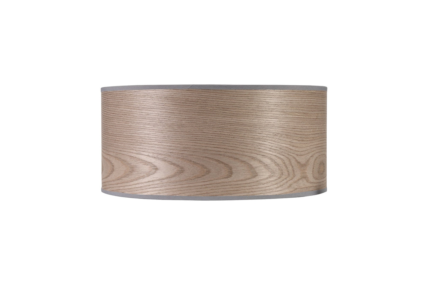Hobcroft Round, 395 x 180mm Wood Effect Shade, Grey Oak and White Laminate