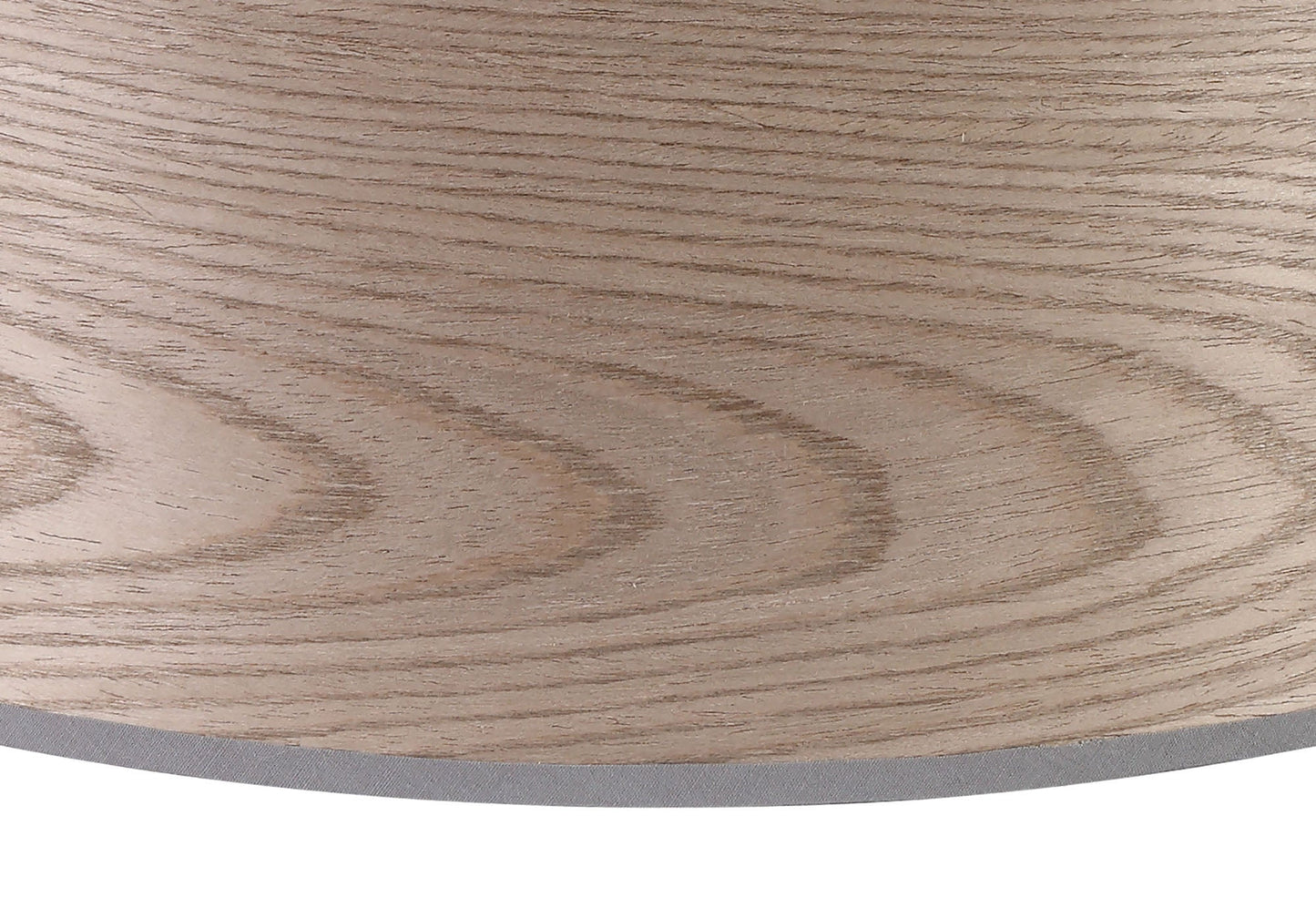 Hobcroft Round, 395 x 180mm Wood Effect Shade, Grey Oak and White Laminate
