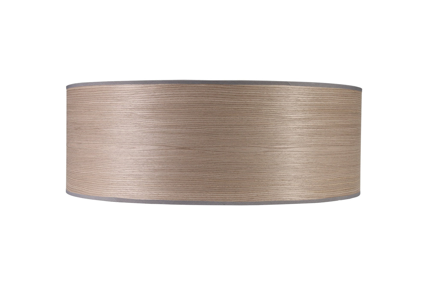 Hobcroft Round, 600 x 210mm Wood Effect Shade, Grey Oak and White Laminate