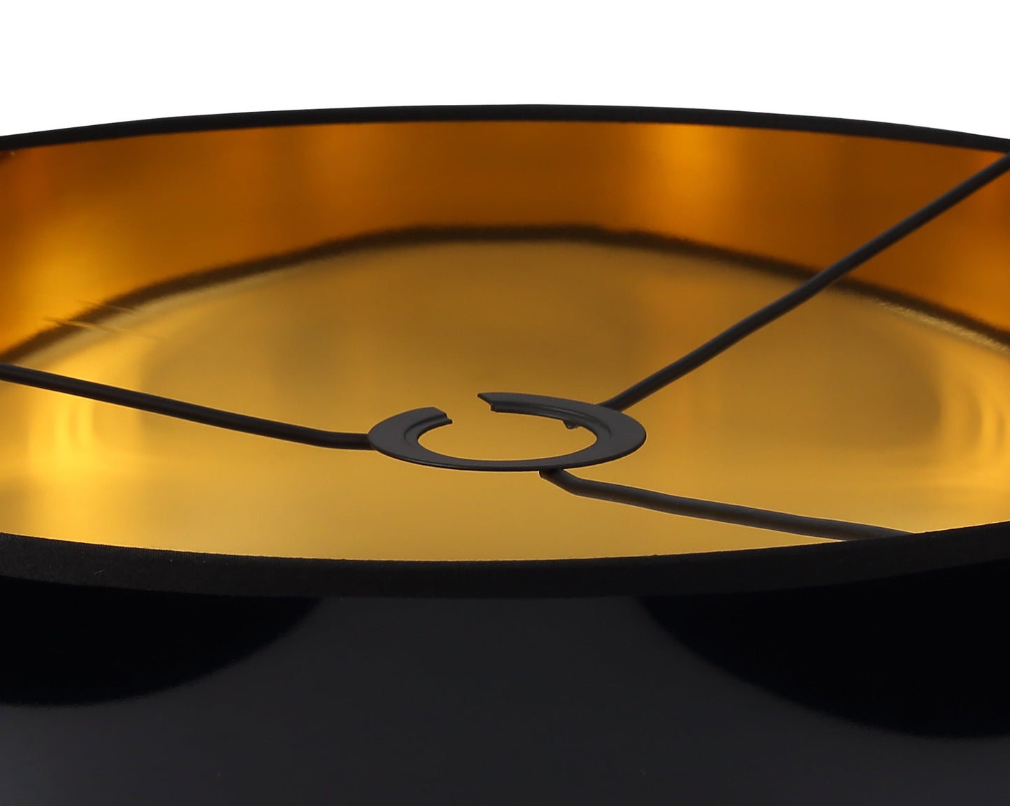 Hobcroft Round, 450 x 150mm Shade, Gold and Black