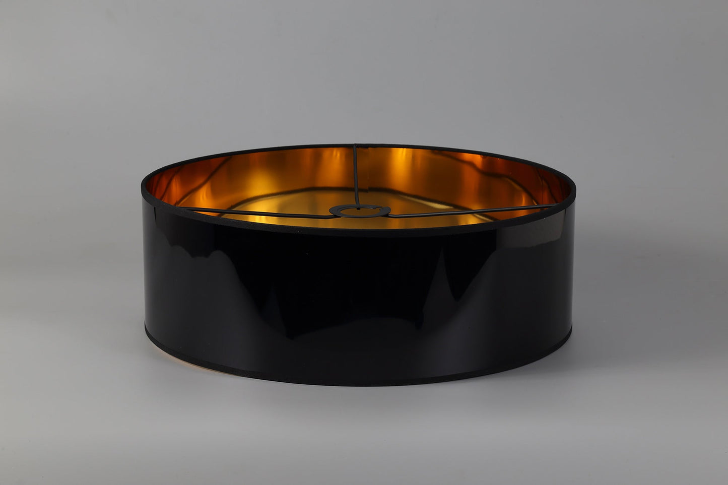 Hobcroft Round, 450 x 150mm Shade, Gold and Black