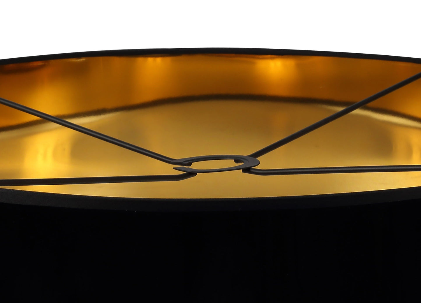 Hobcroft Round, 600 x 150mm Shade, Gold and Black