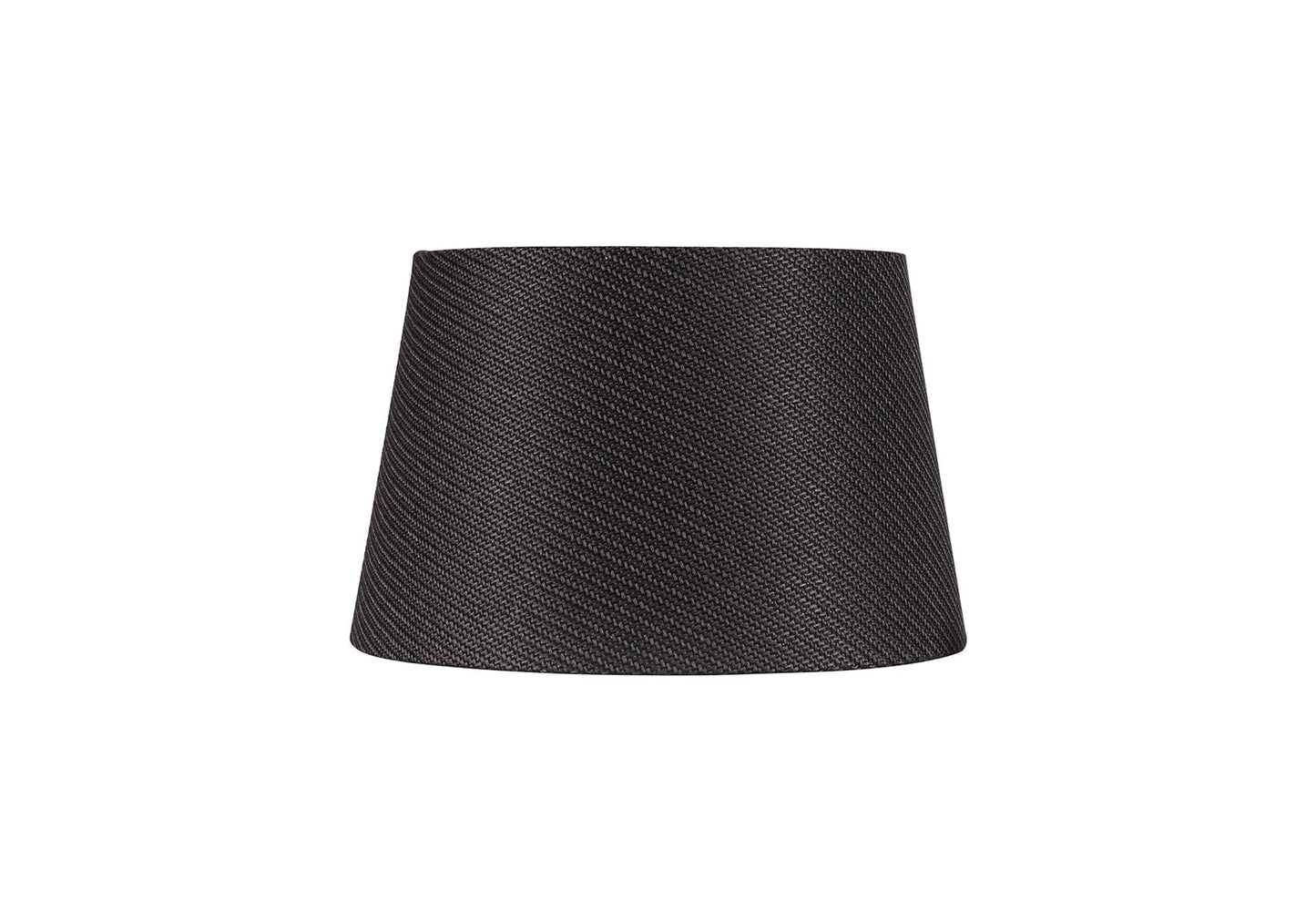 Hobcroft Round, 280 and 350 x 220mm Fabric Shade, Charcoal Grey and White Laminate
