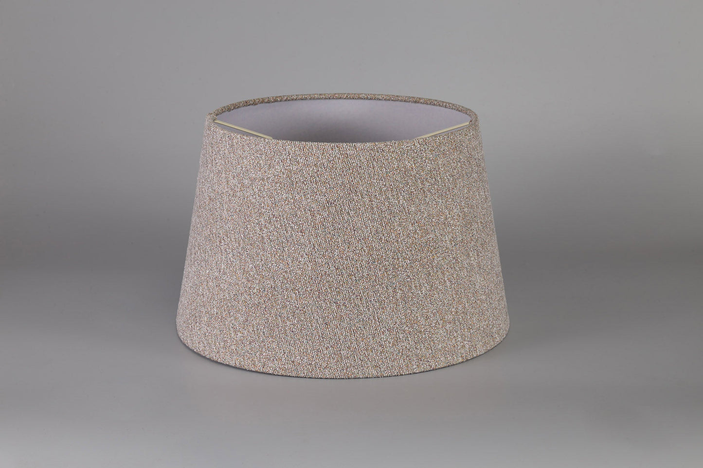Hobcroft Round, 320 and 400 x 260mm Fabric Shade, Multi and White Laminate