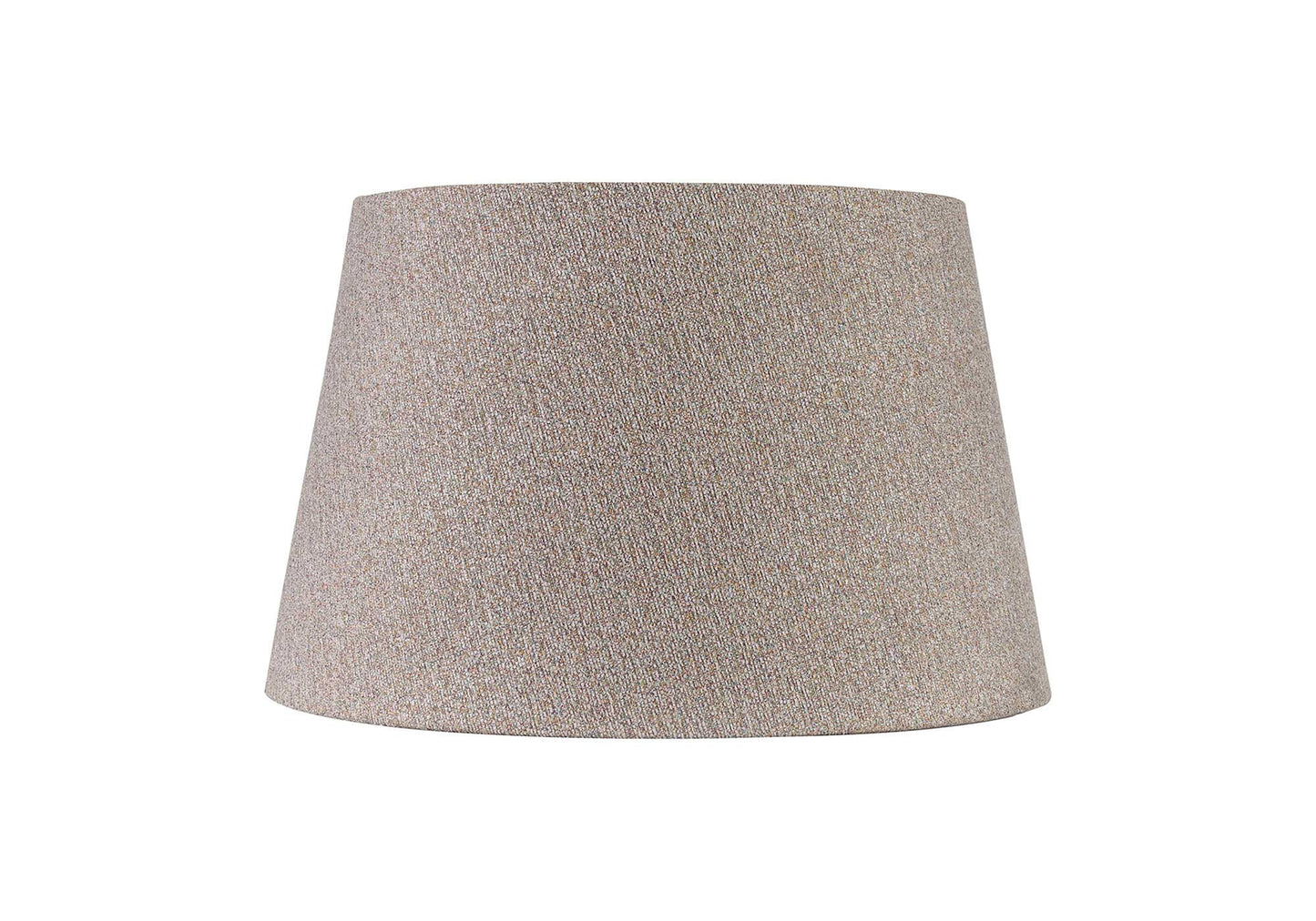 Hobcroft Round, 350 and 450 x 280mm Fabric Shade, Multi and White Laminate