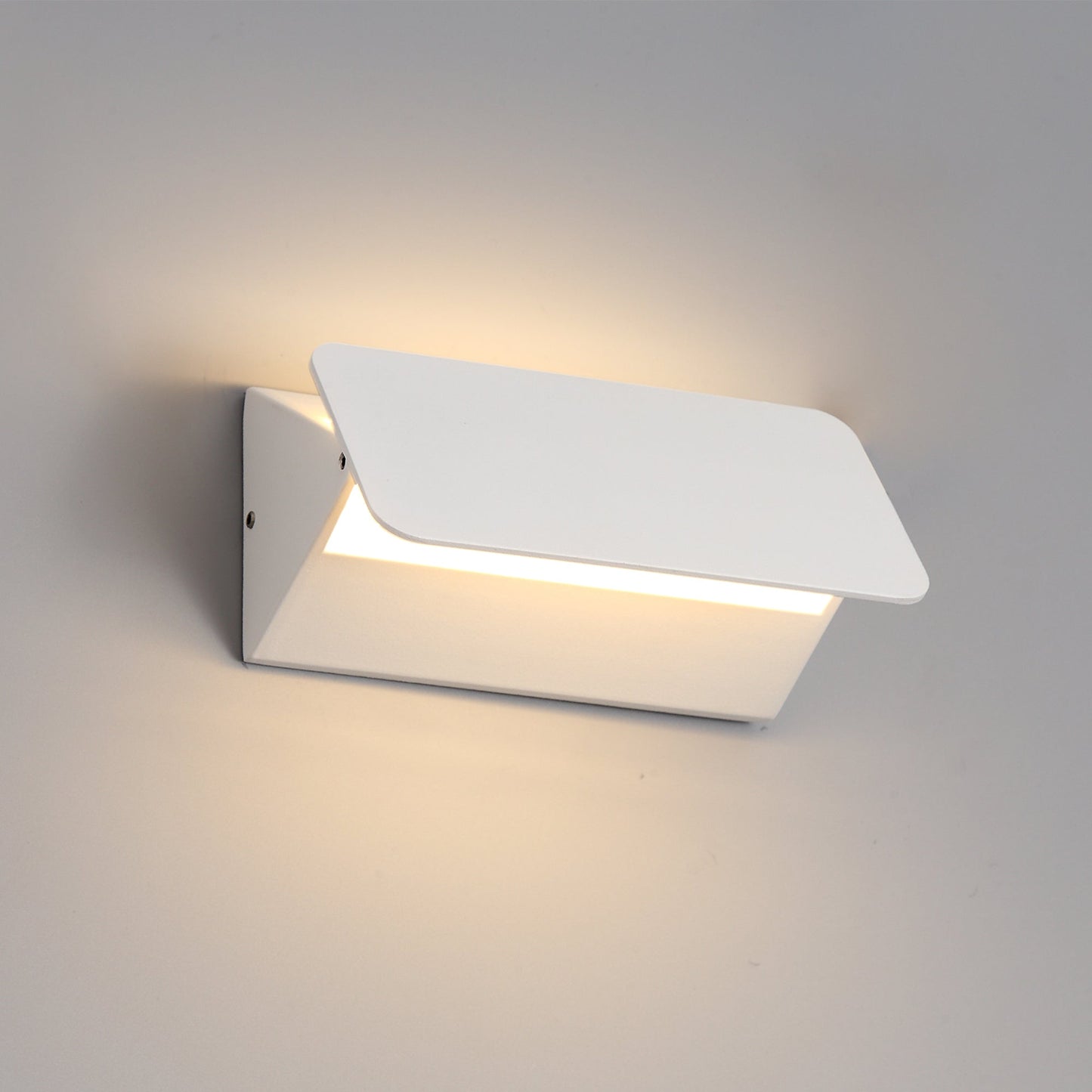 Hoo Up & Downward Lighting Wall Lamp, 1 x 5W LED, 3000K, 190lm, IP54, Sand White, 3yrs Warranty