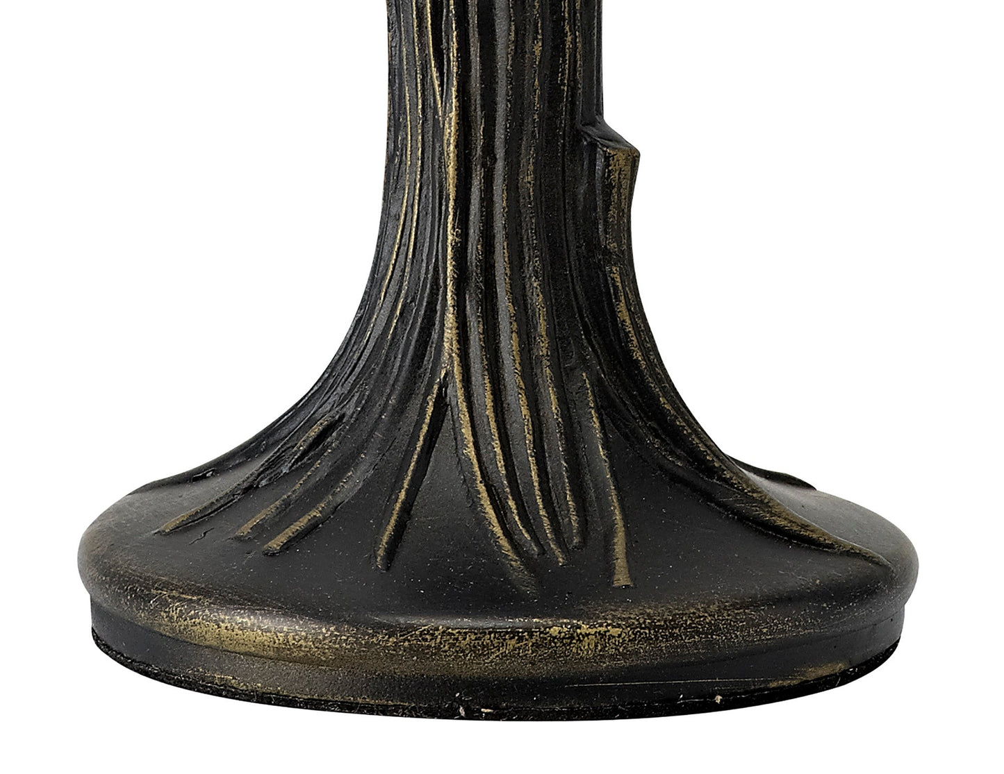 Hough Tiffany Table Lamp, 1 x E14, Cream and Grey and Clear Crystal Shade