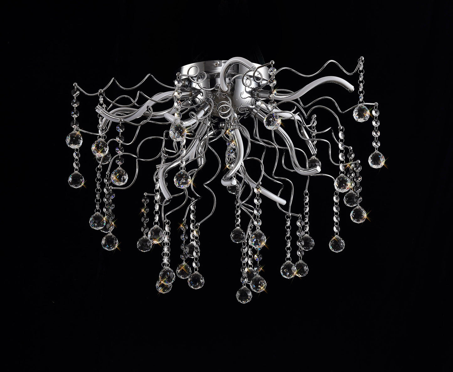 Kerridge Dimmable Ceiling, 12 x 1.75W LED, 3000K, 1640lm, Polished Chrome, 3yrs Warranty