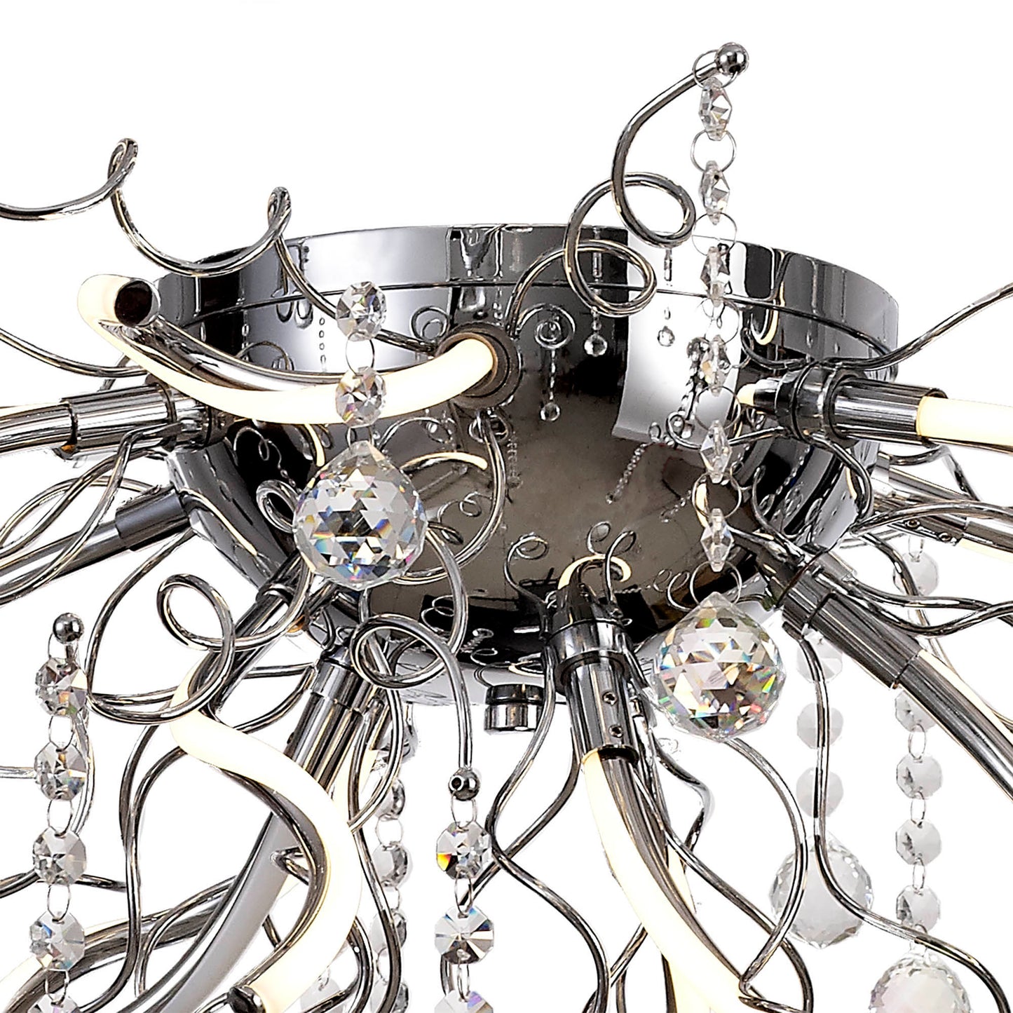 Kerridge Dimmable Ceiling, 12 x 1.75W LED, 3000K, 1640lm, Polished Chrome, 3yrs Warranty