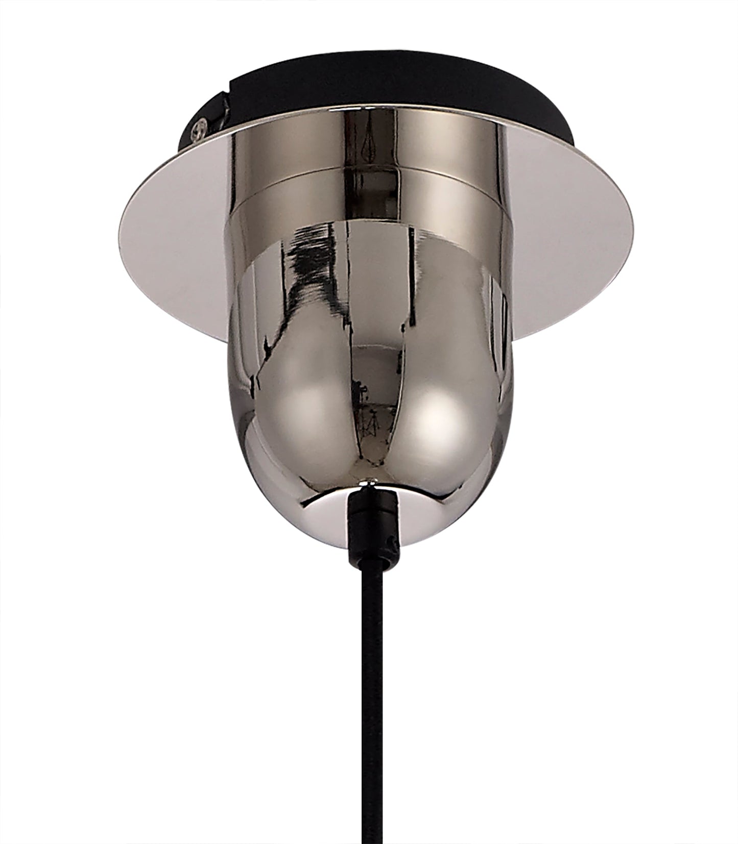 Kingsley Suspension Kit, 1 x E27, Polished Nickel and Matt Black