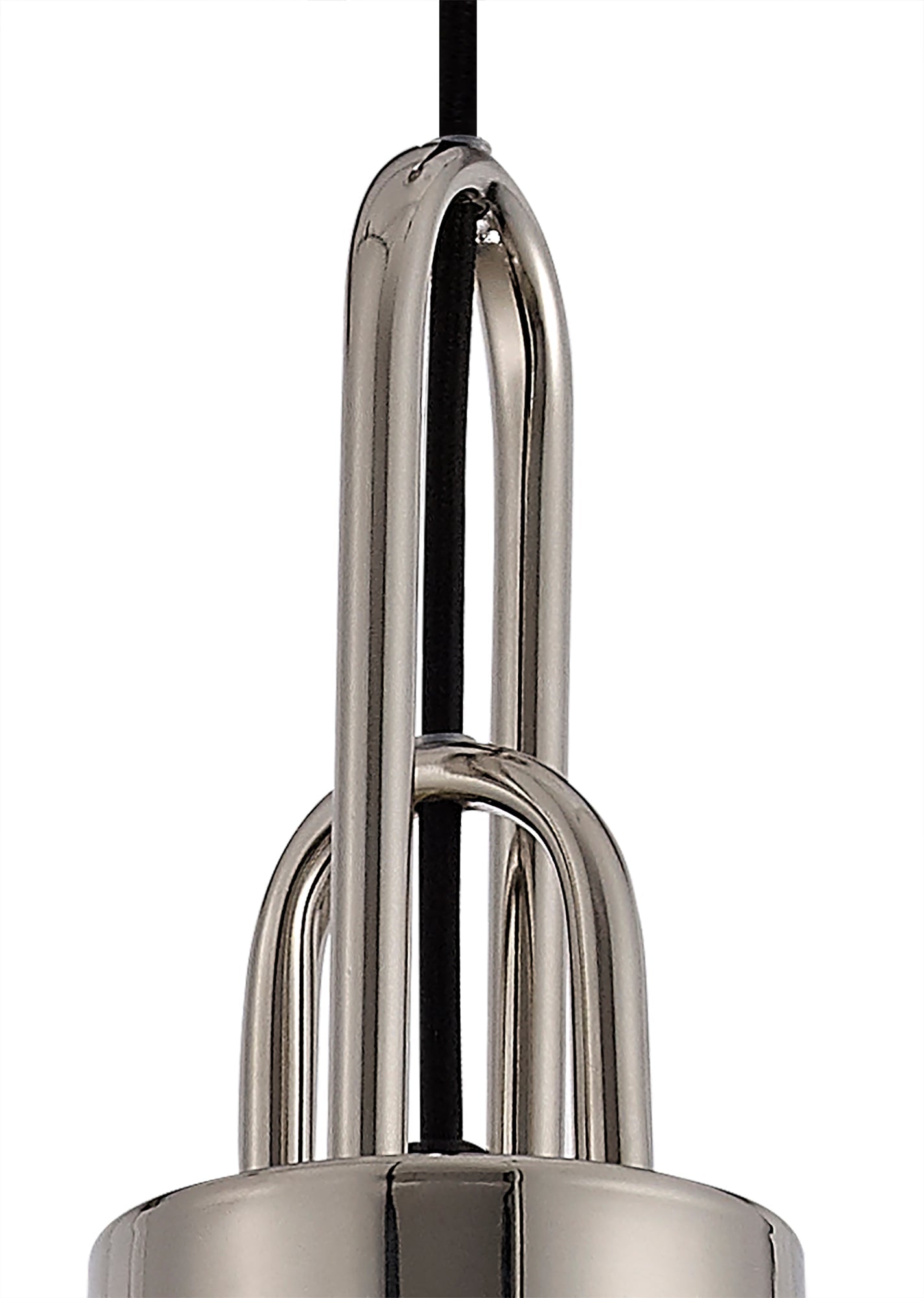 Kingsley Suspension Kit, 1 x E27, Polished Nickel and Matt Black