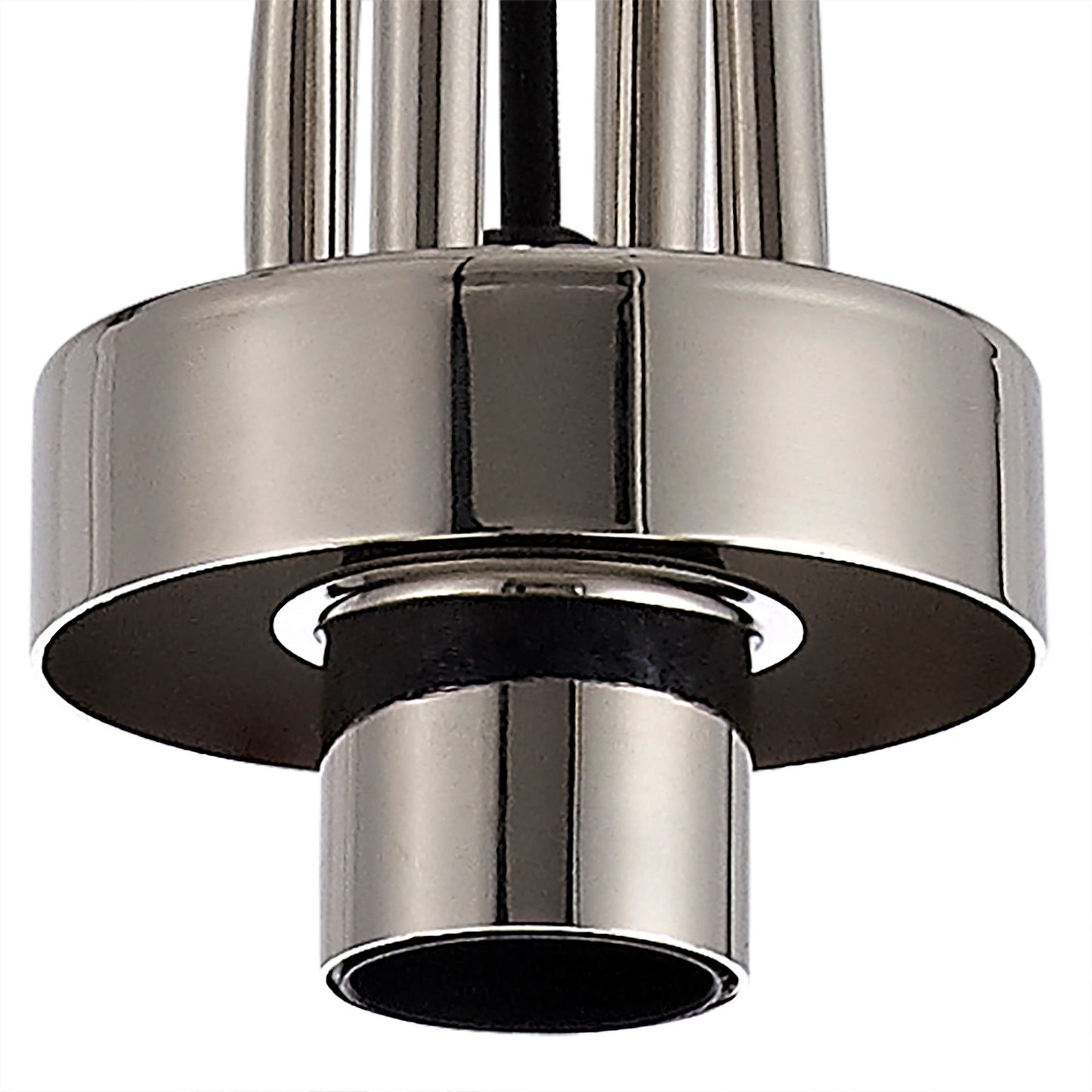 Kingsley Suspension Kit, 1 x E27, Polished Nickel and Matt Black