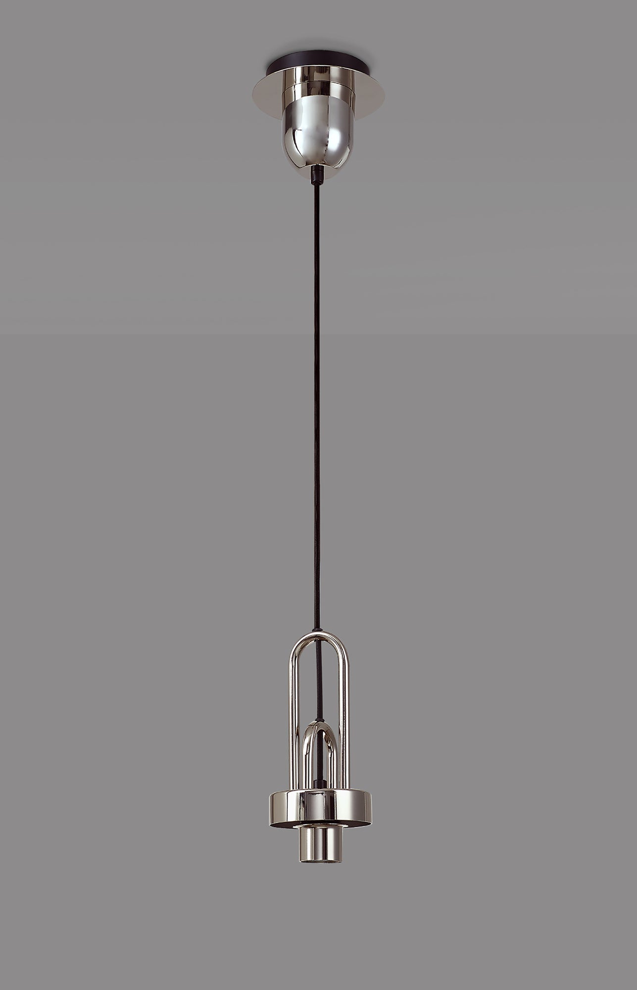 Kingsley Suspension Kit, 1 x E27, Polished Nickel and Matt Black
