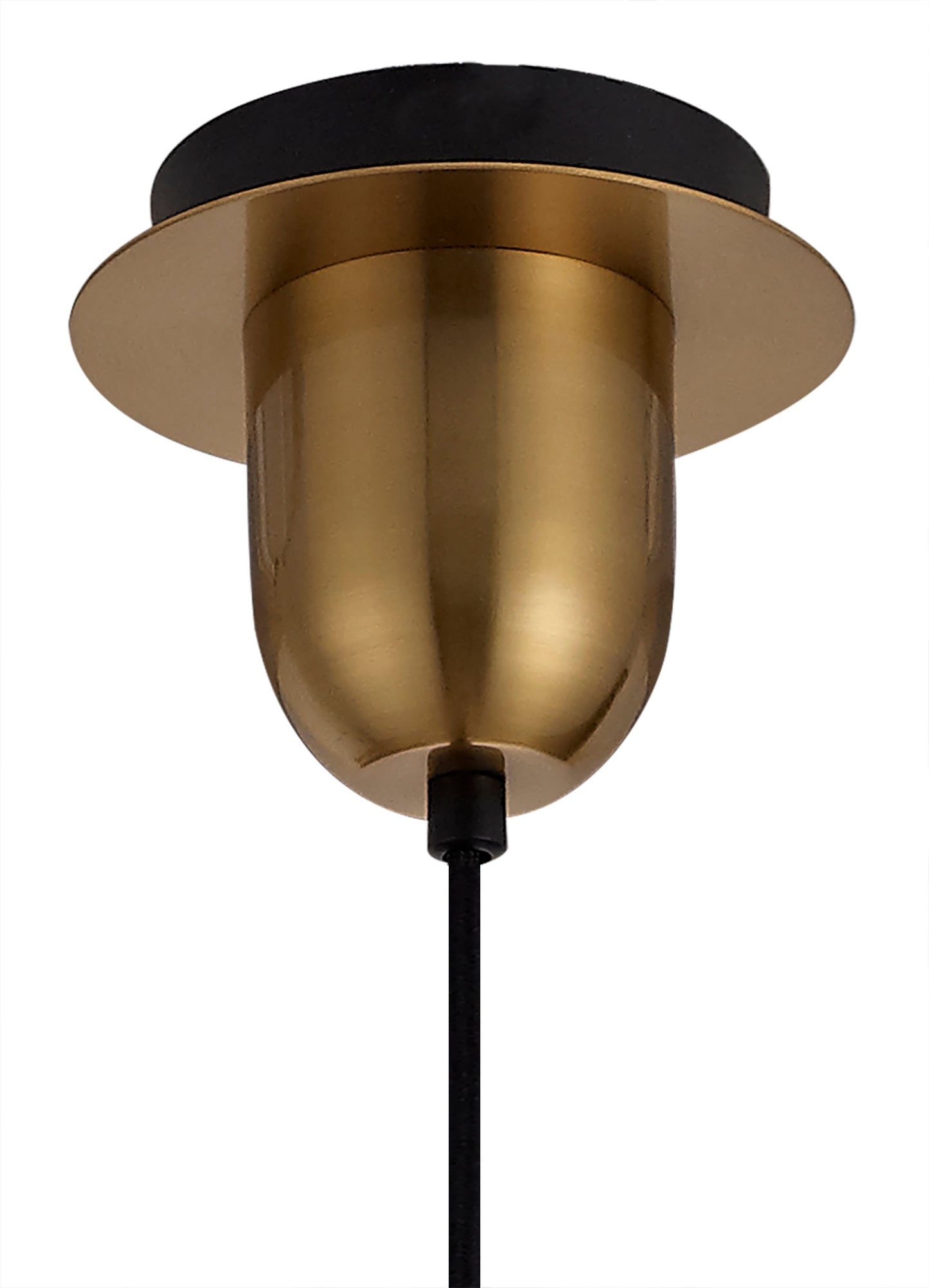 Kingsley 1 Light Pendant E27 With 30cm Globe Glass, Brass Gold and Matt Black and Clear
