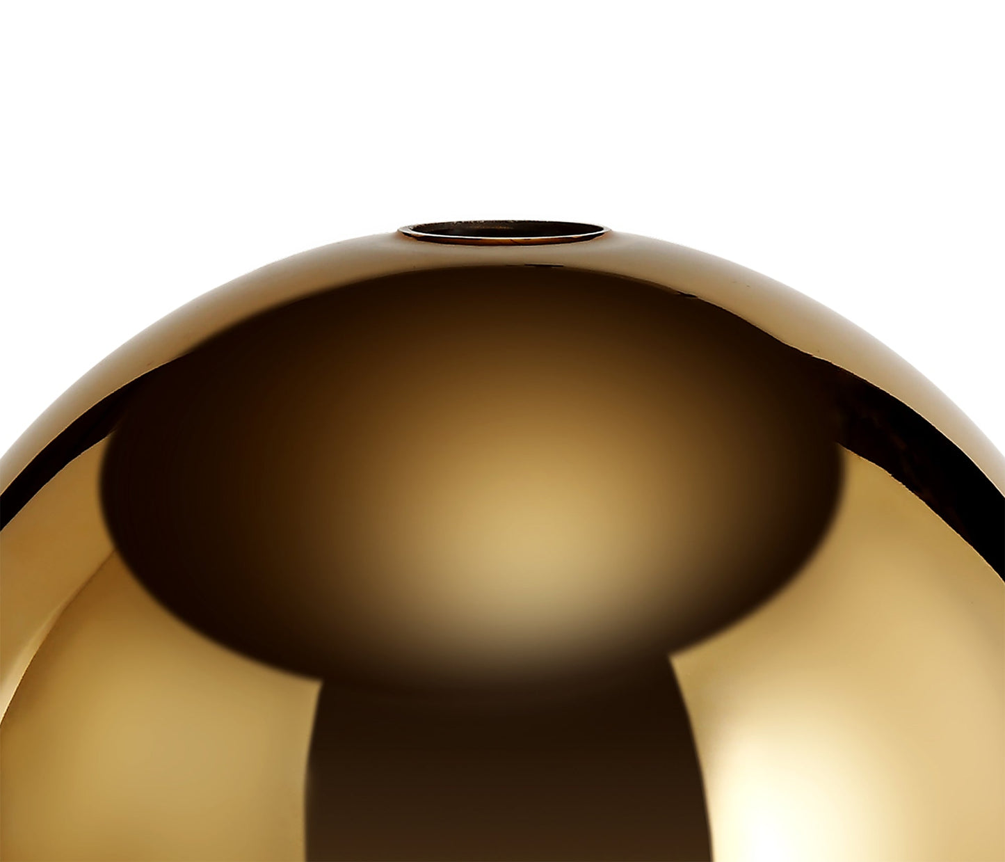 Kingsley 30cm Globe Glass, Brass Gold and Clear