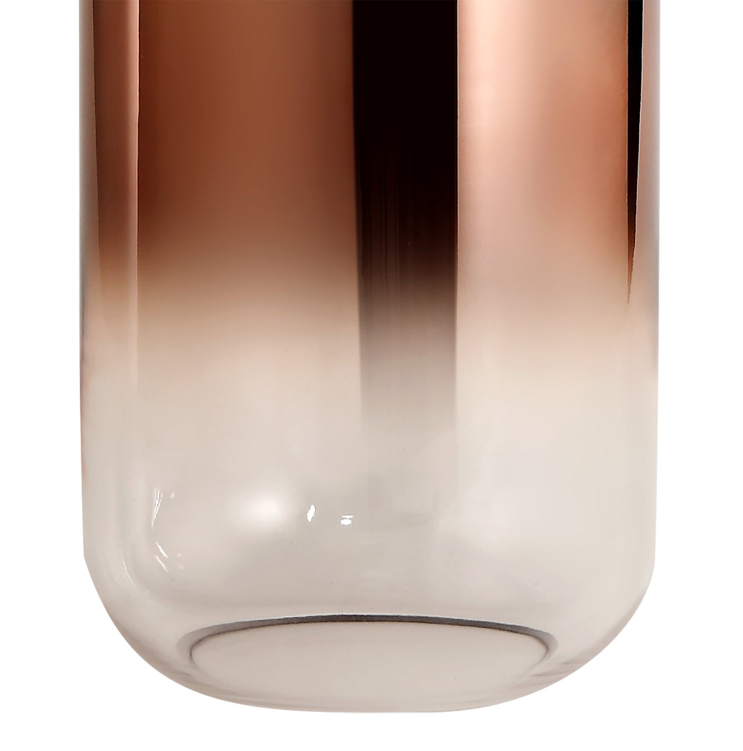Kingsley 16cm Cylinder Glass, Copper and Clear