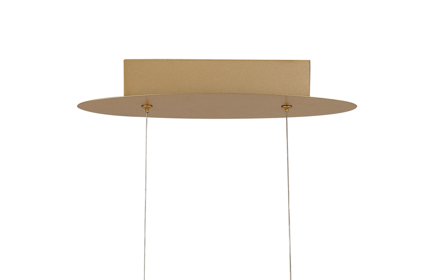 Langley Large Oval Pendant, 1 x 39W LED, 3000K, 1950lm, Sand Gold, 3yrs Warranty