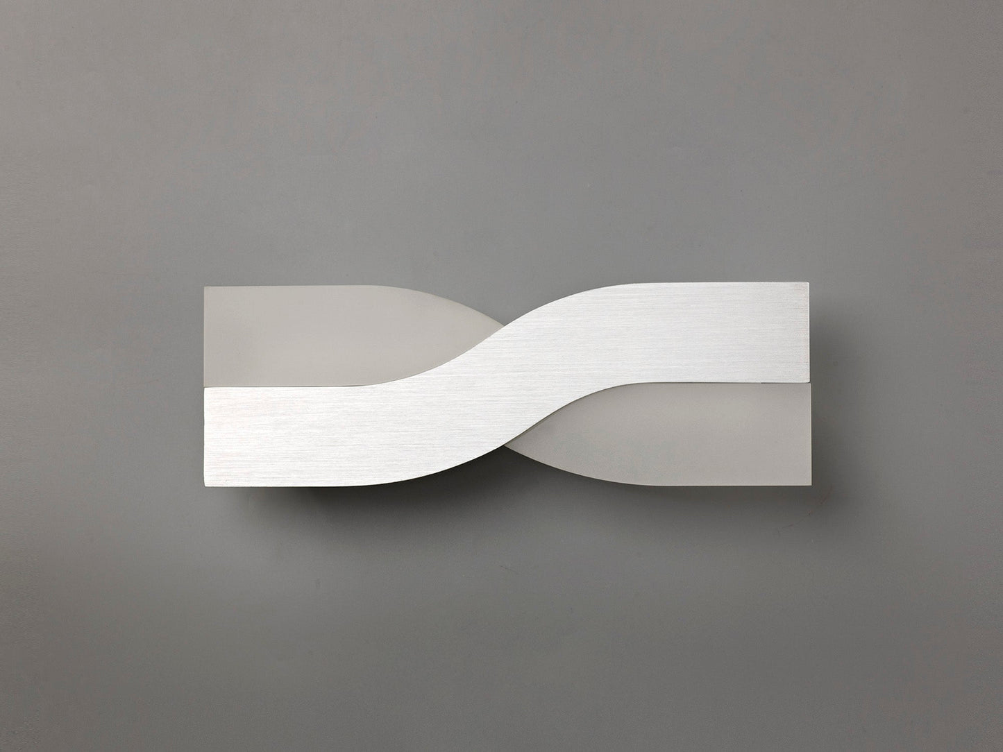 Leigh Wall Lamp, 1 x 8W LED, 3000K, 640lm, Brushed Aluminium and Frosted White, 3yrs Warranty 2